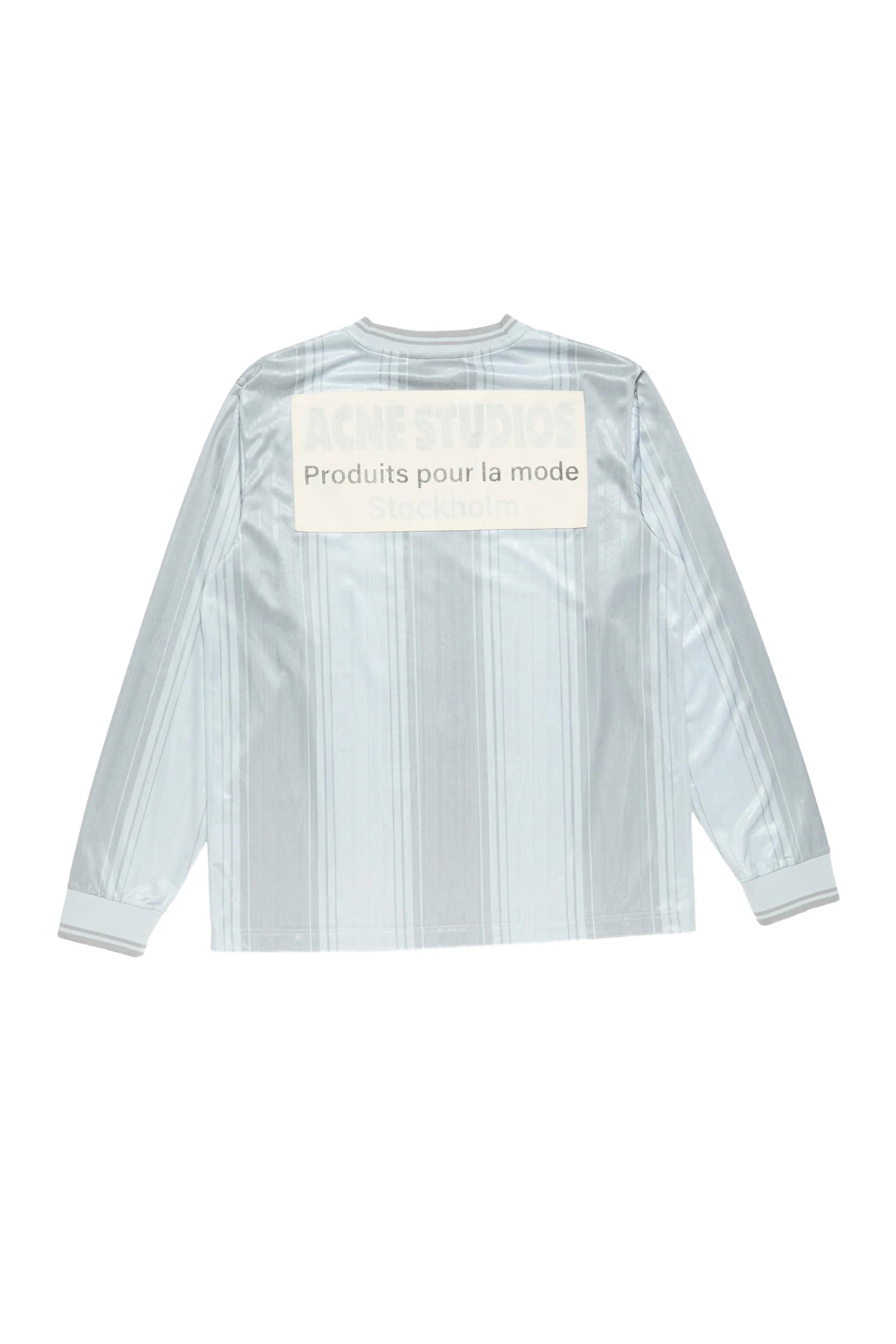 FOOTBALL JERSEY WITH HEART APPLIQUE IN GREY, SS26