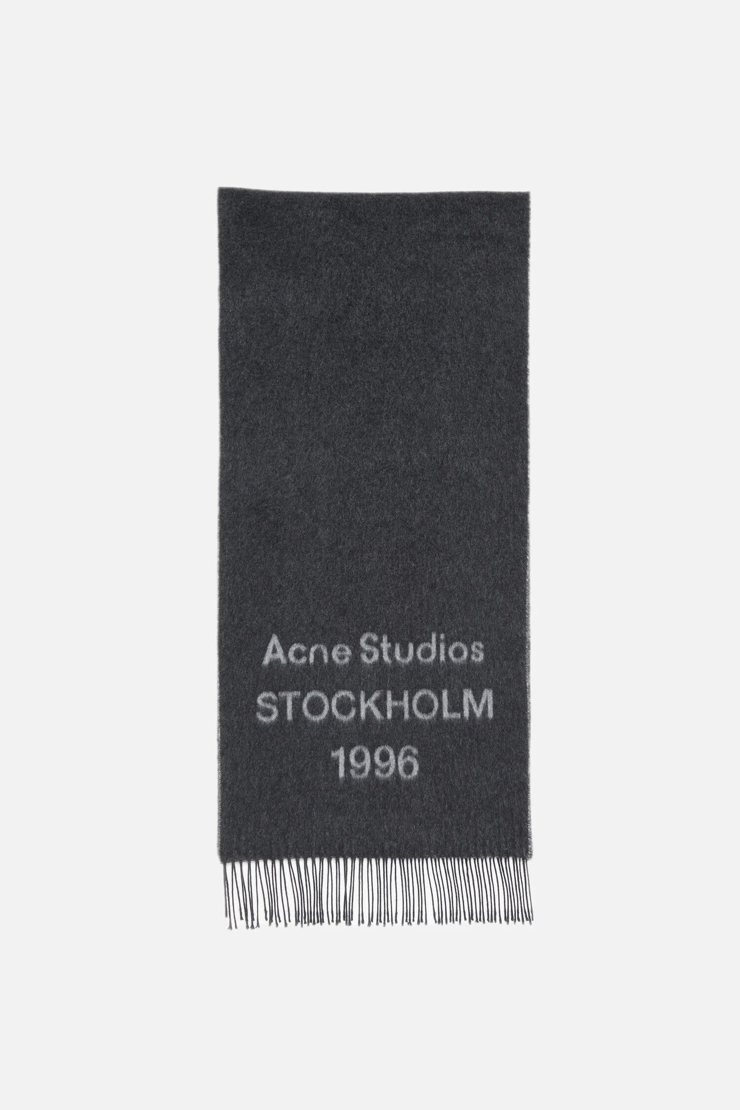 WIDE LOGO SCARF IN BLACK/WHITE, SS26