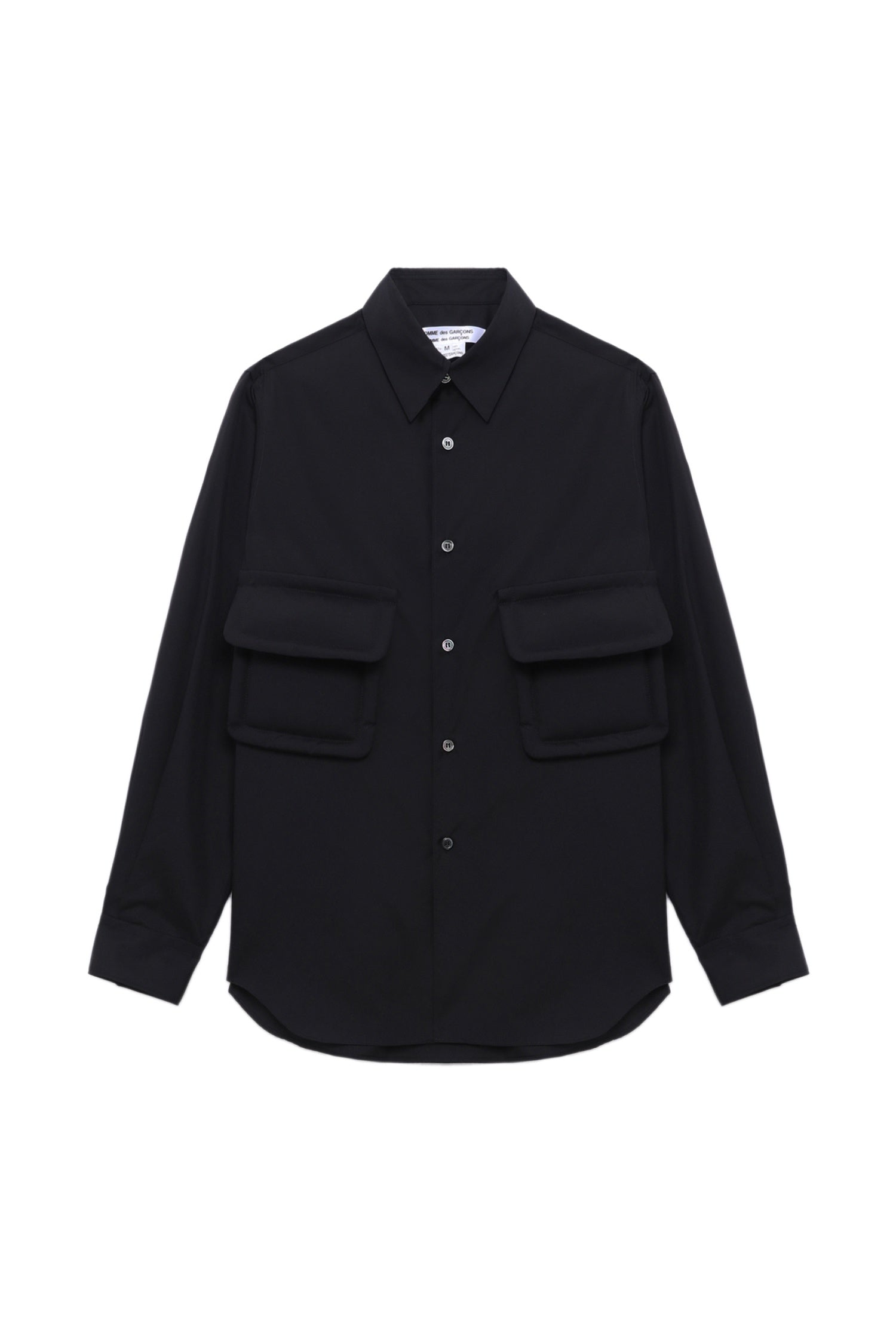 DOUBLE POCKET SHIRT IN BLACK, FW25