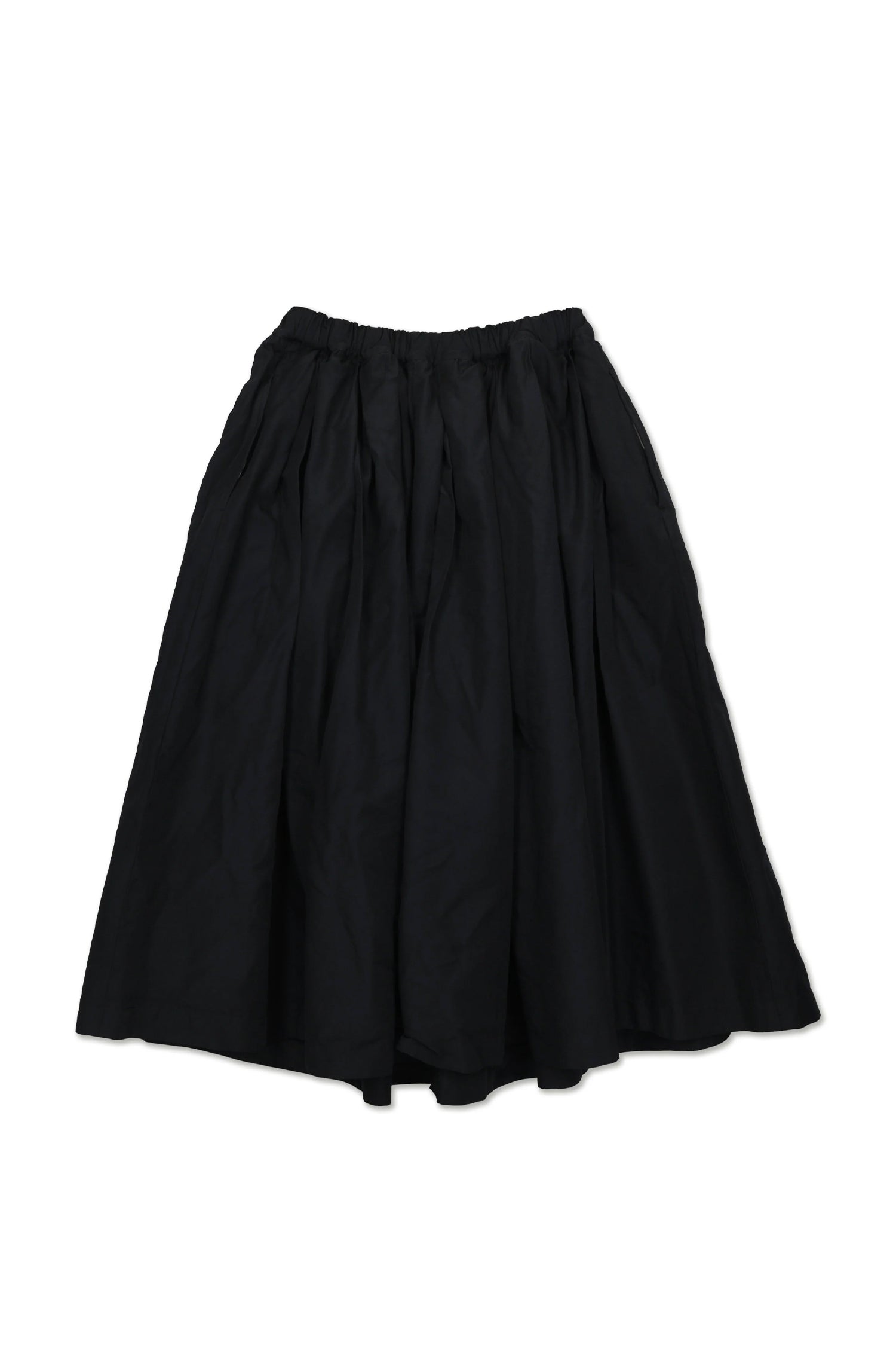 GATHERED SKIRT IN BLACK, SS26