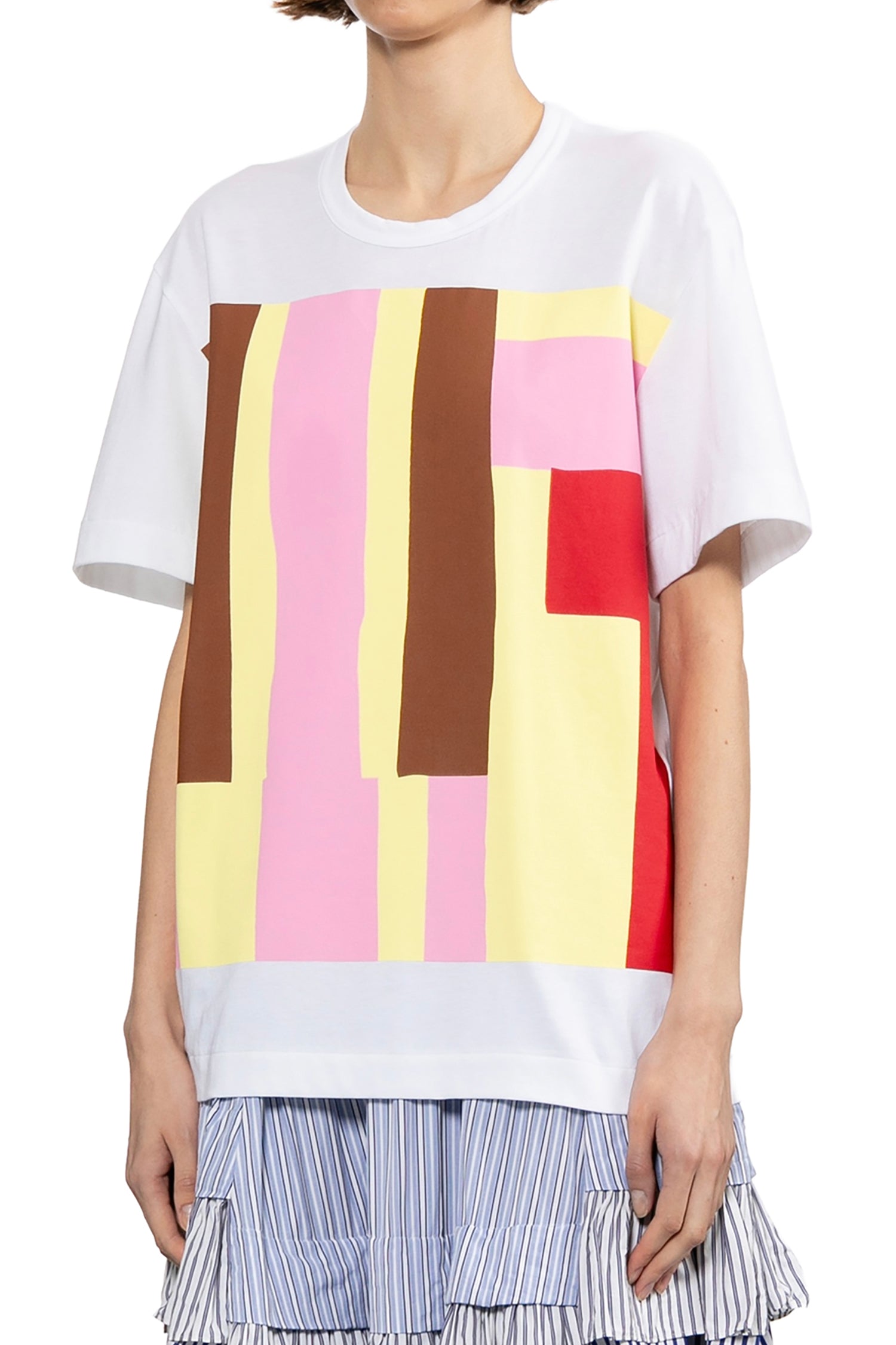 PRINT T-SHIRT IN WHITE/MULTI, SS26