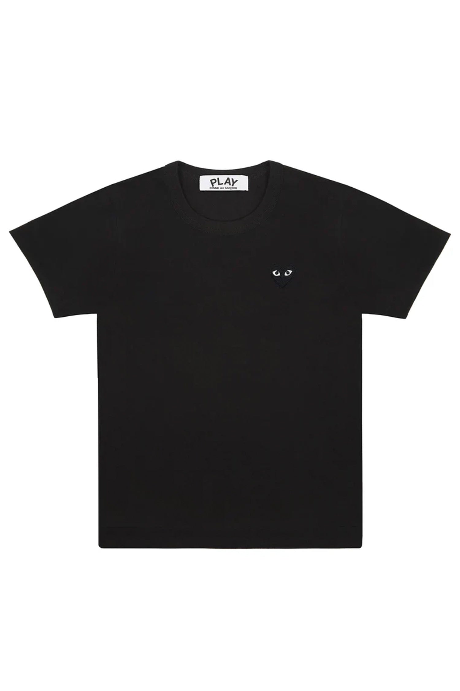 BLACK T SHIRT WITH BLACK HEART, SS25