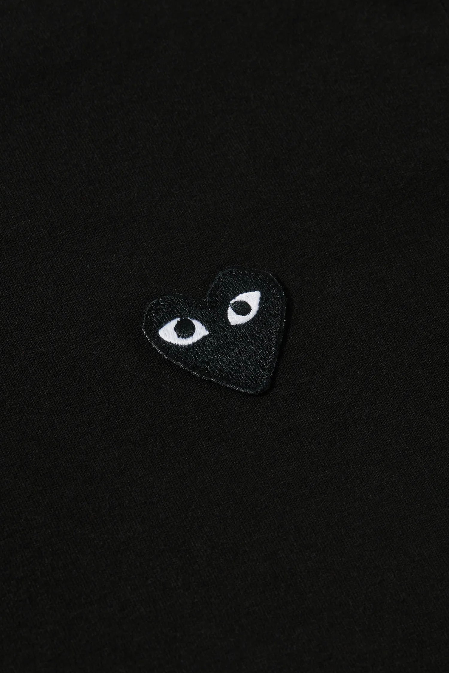 BLACK T SHIRT WITH BLACK HEART, SS25