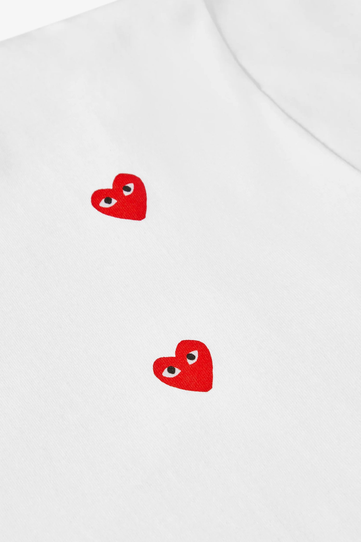 UNISEX MULTI HEART T-SHIRT IN WHITE,SS26