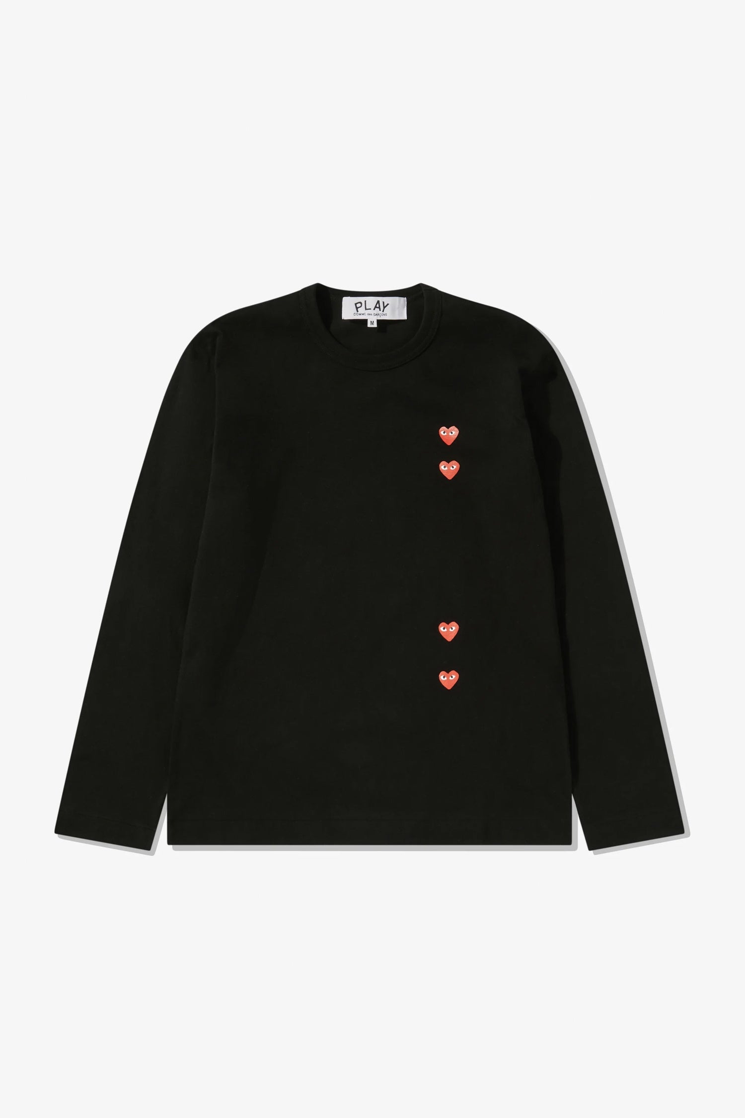 UNISEX MULTI HEART L/S T-SHIRT IN BLACK, SS26