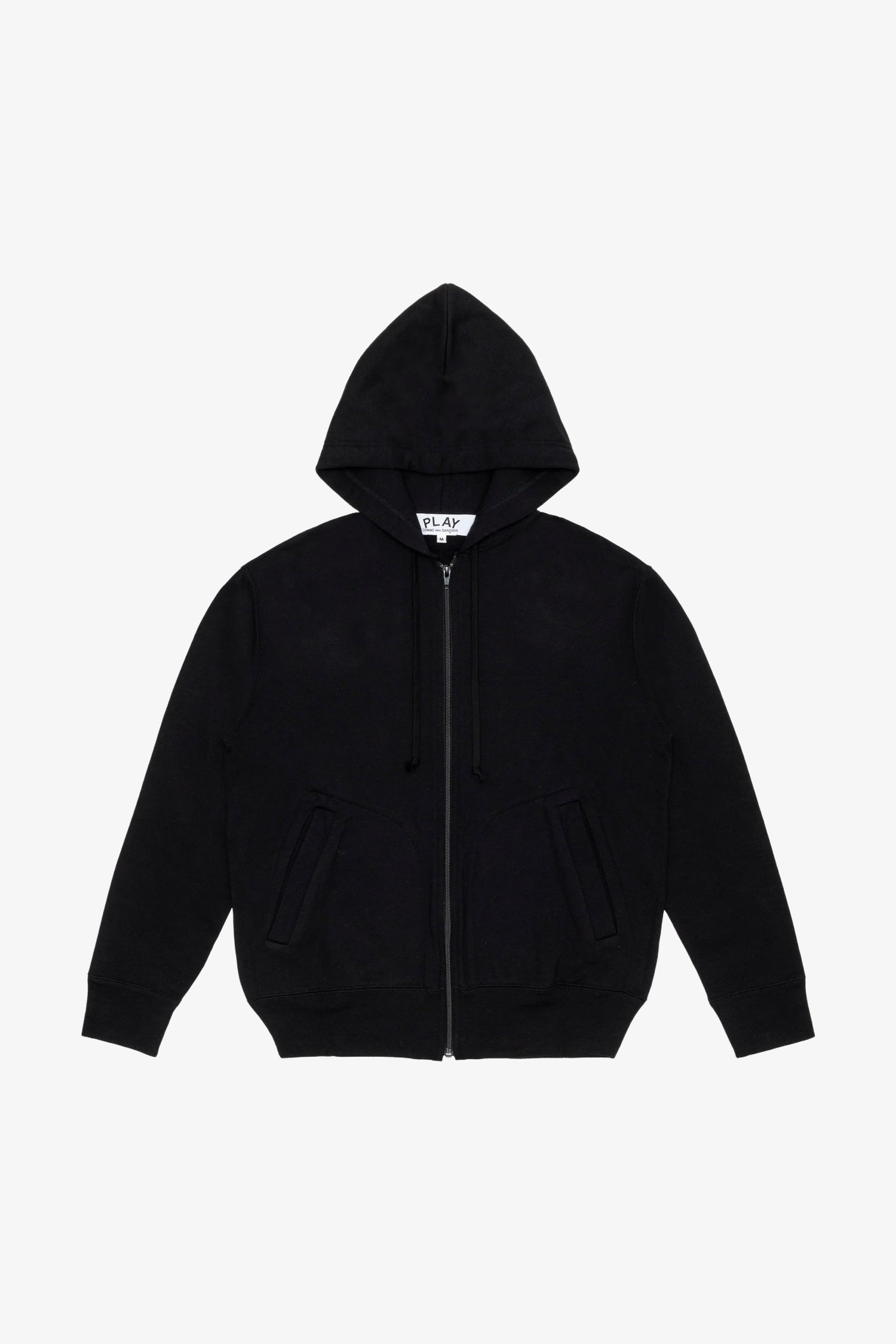 UNISEX ZIP HOODED SWEATSHIRT IN BLACK, SS26