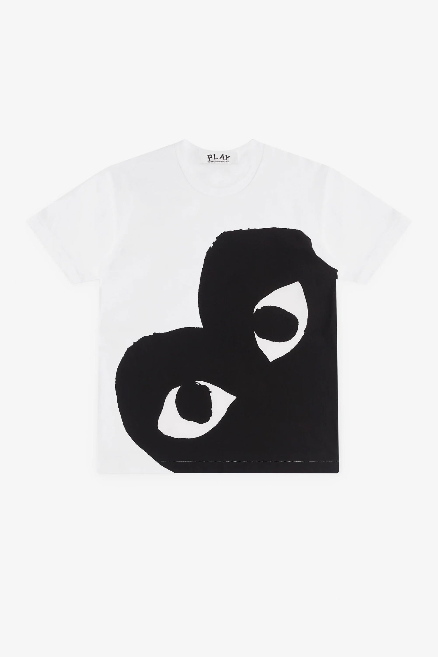 UNISEX T-SHIRT W. BIG HEART IN WHITE, SS26