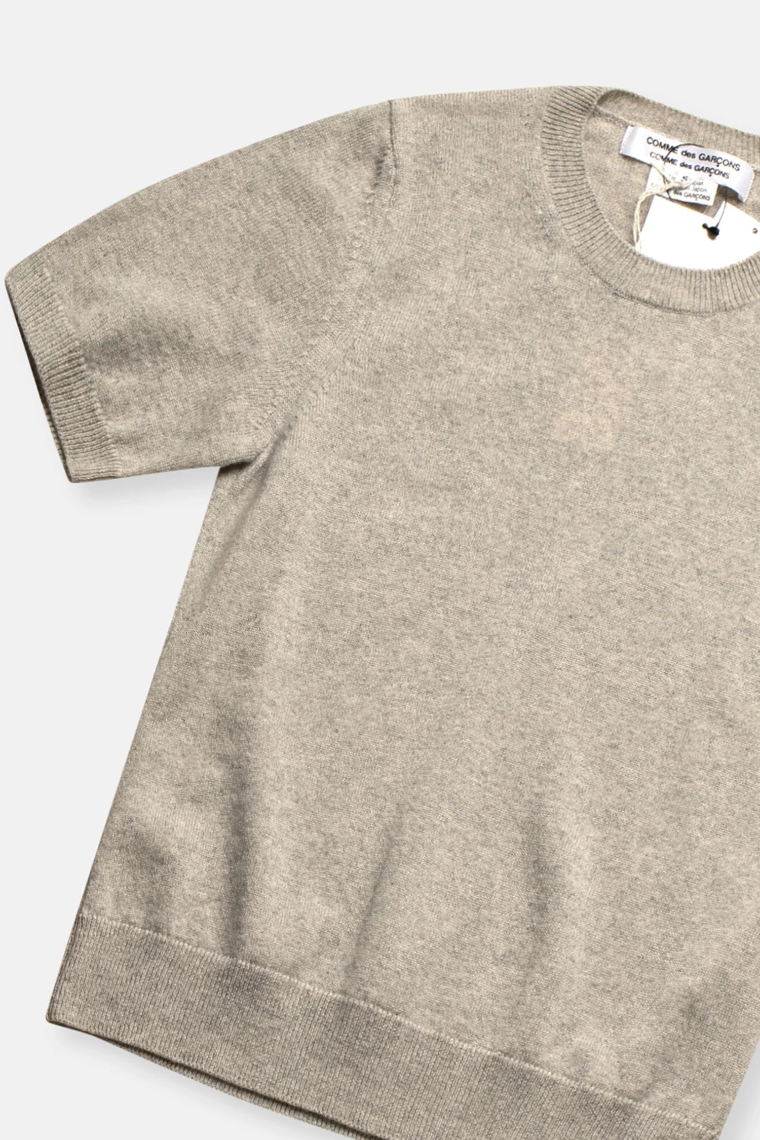 CASHMERE SHORT SLEEVE SWEATER IN MARLE, SS25