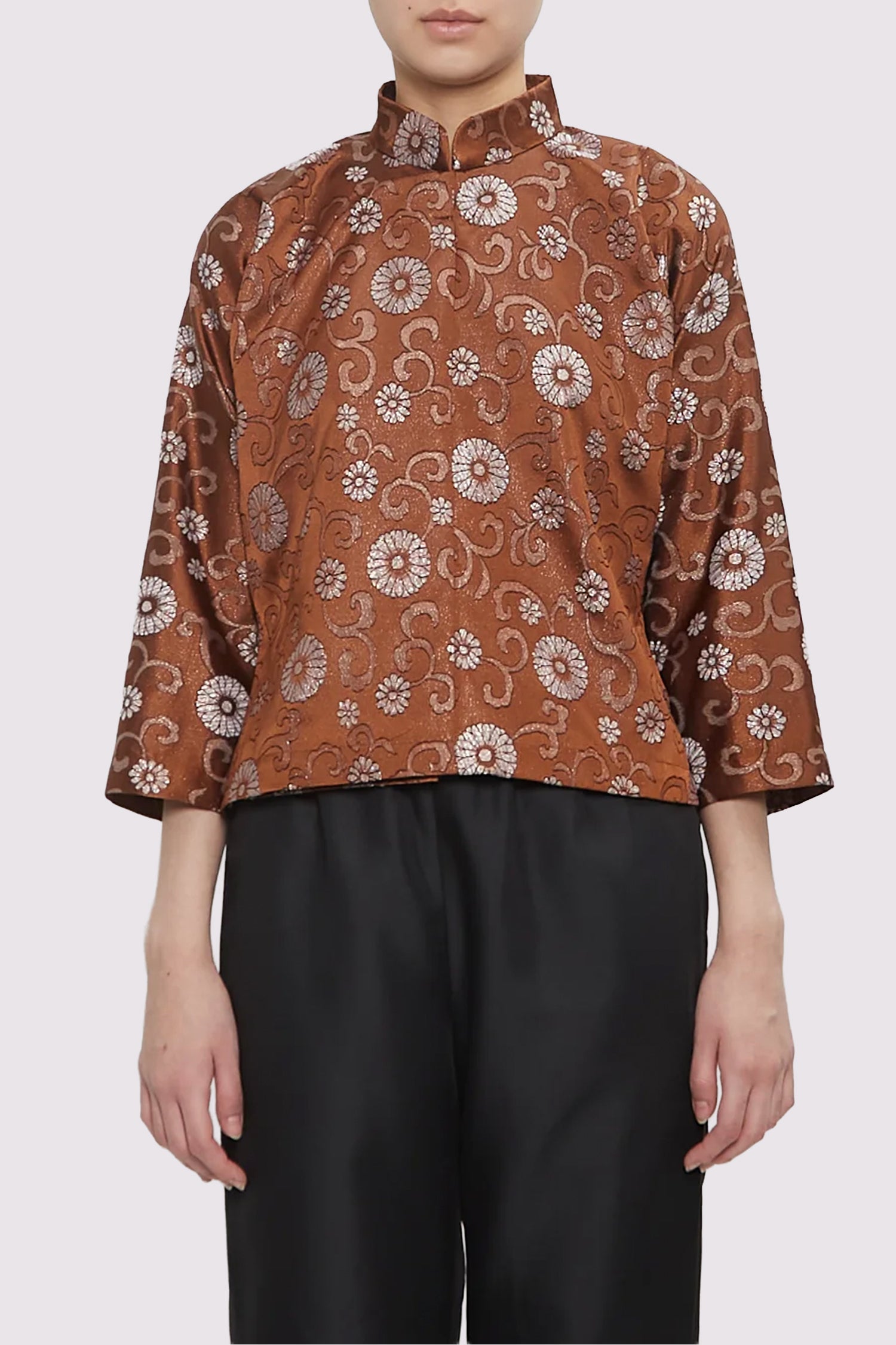 JACKET IN BROWN/MULTI, SS25