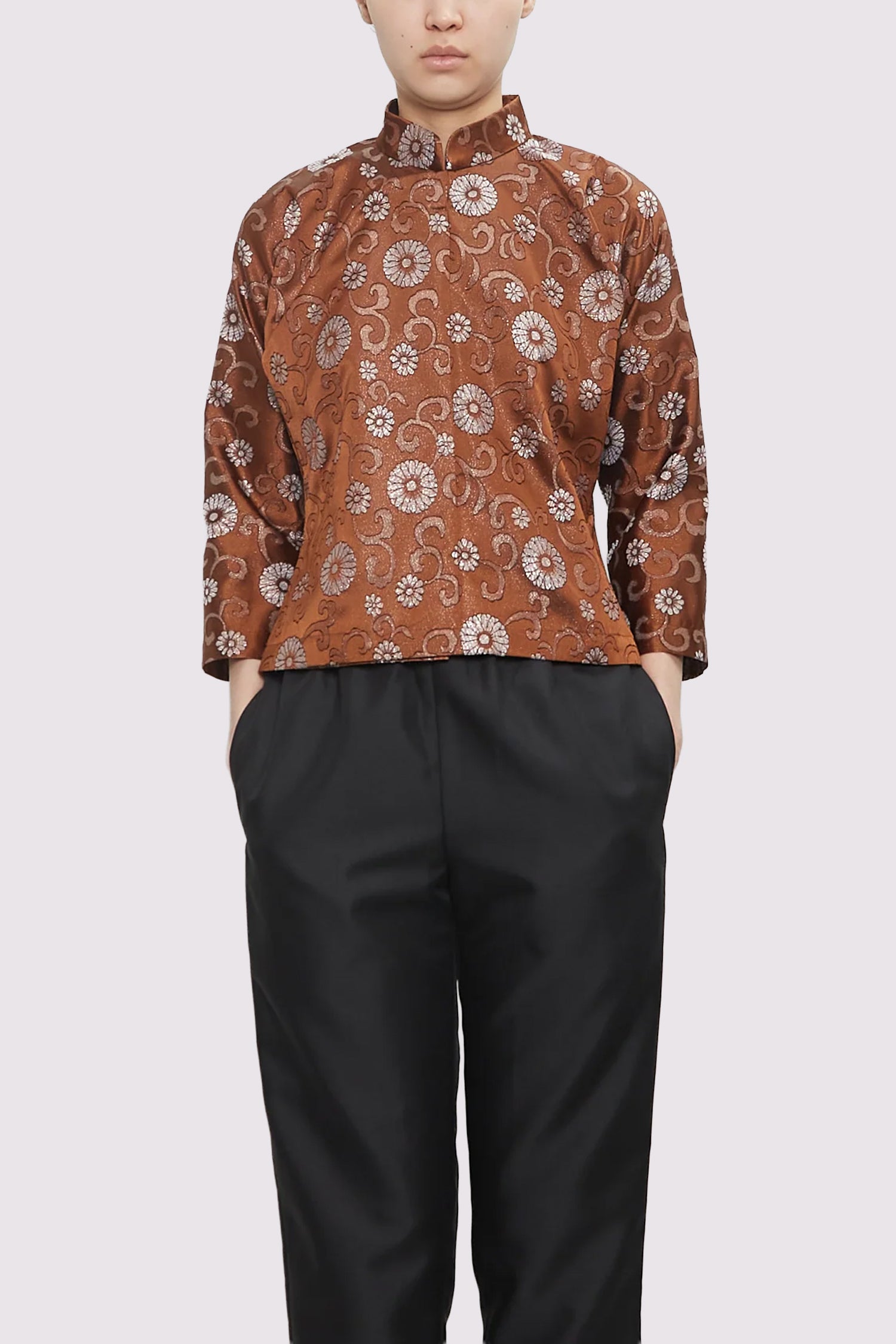 JACKET IN BROWN/MULTI, SS25