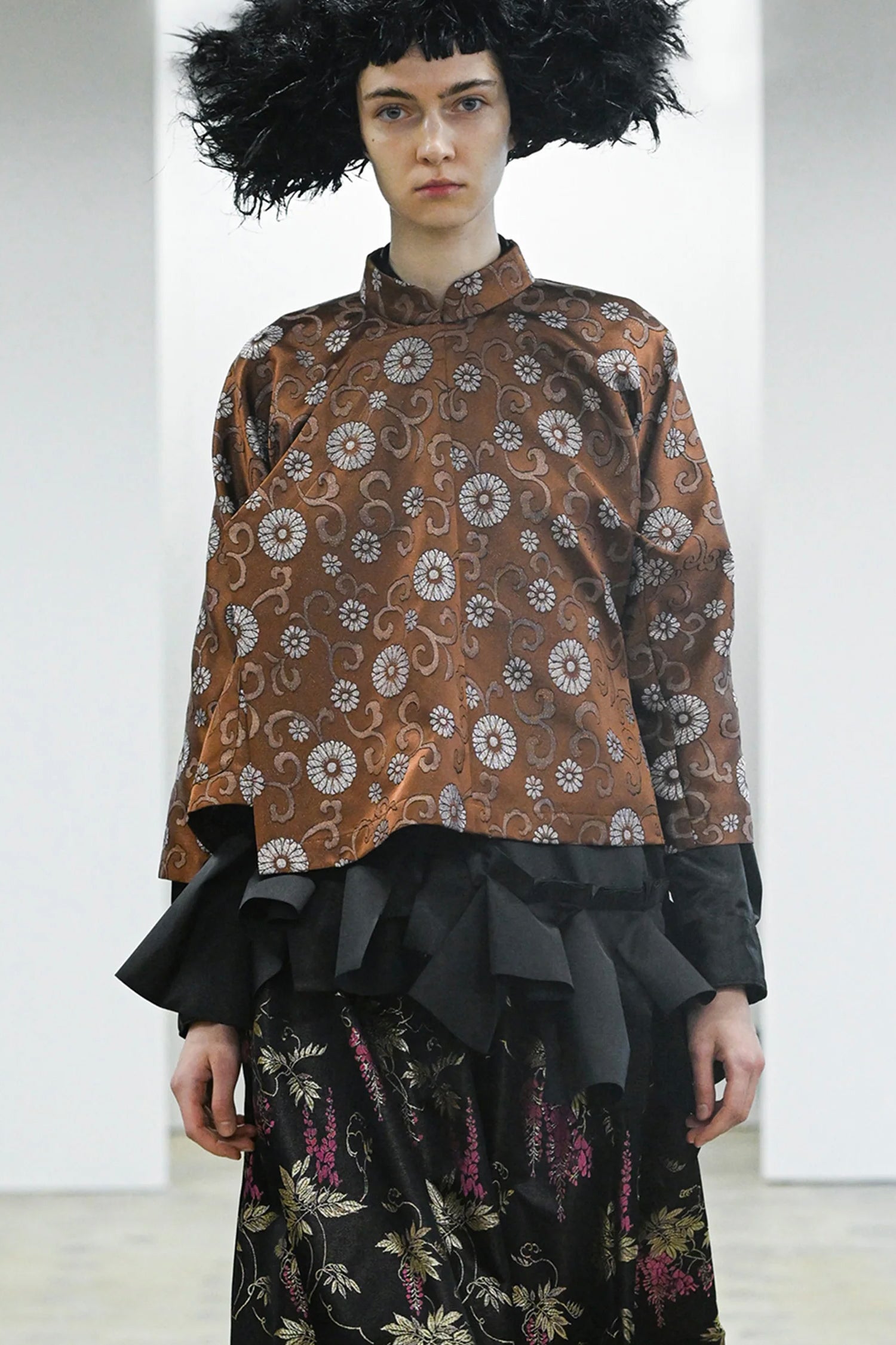 JACKET IN BROWN/MULTI, SS25