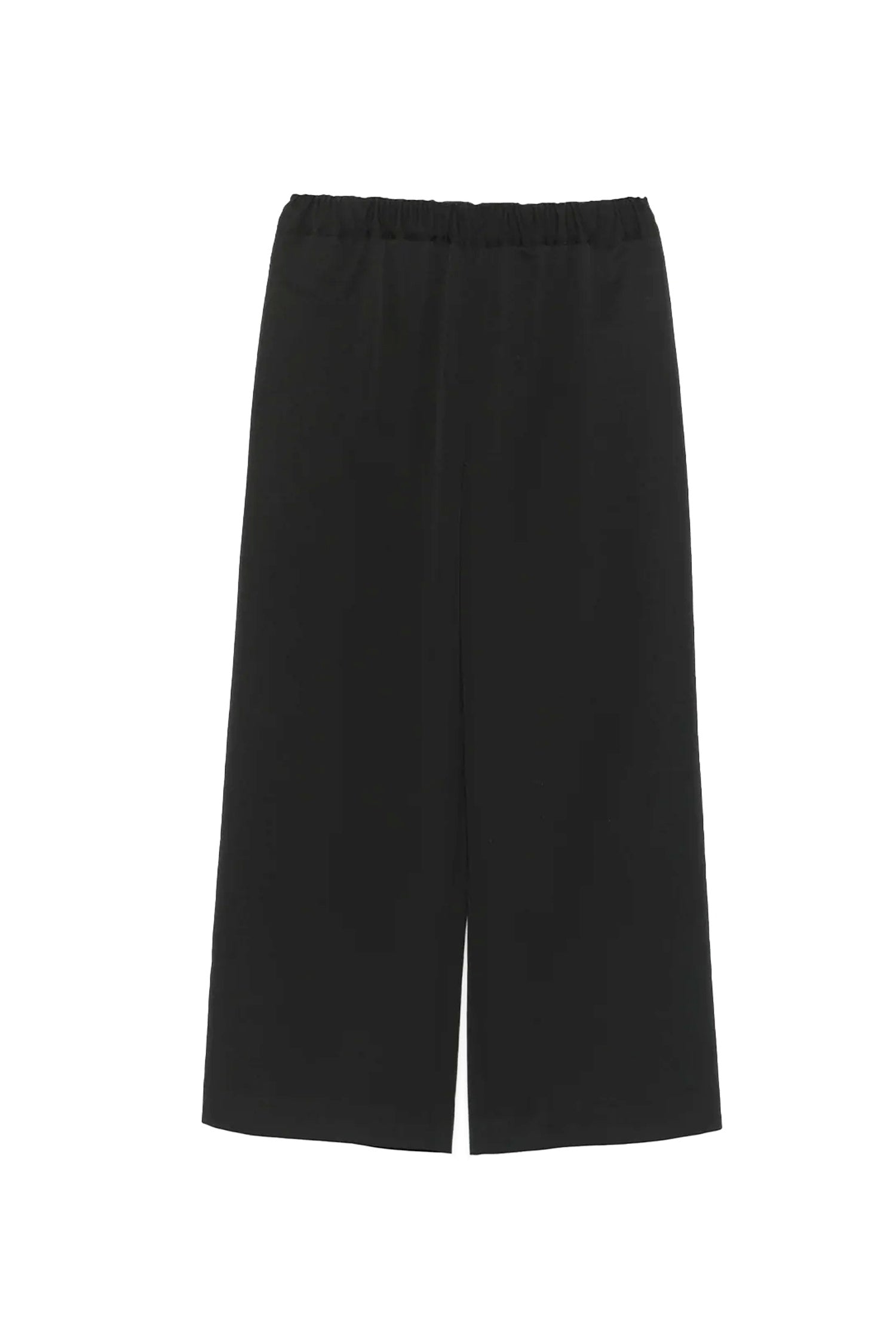 WIDE LEG WOOL PANTS IN BLACK, SS25