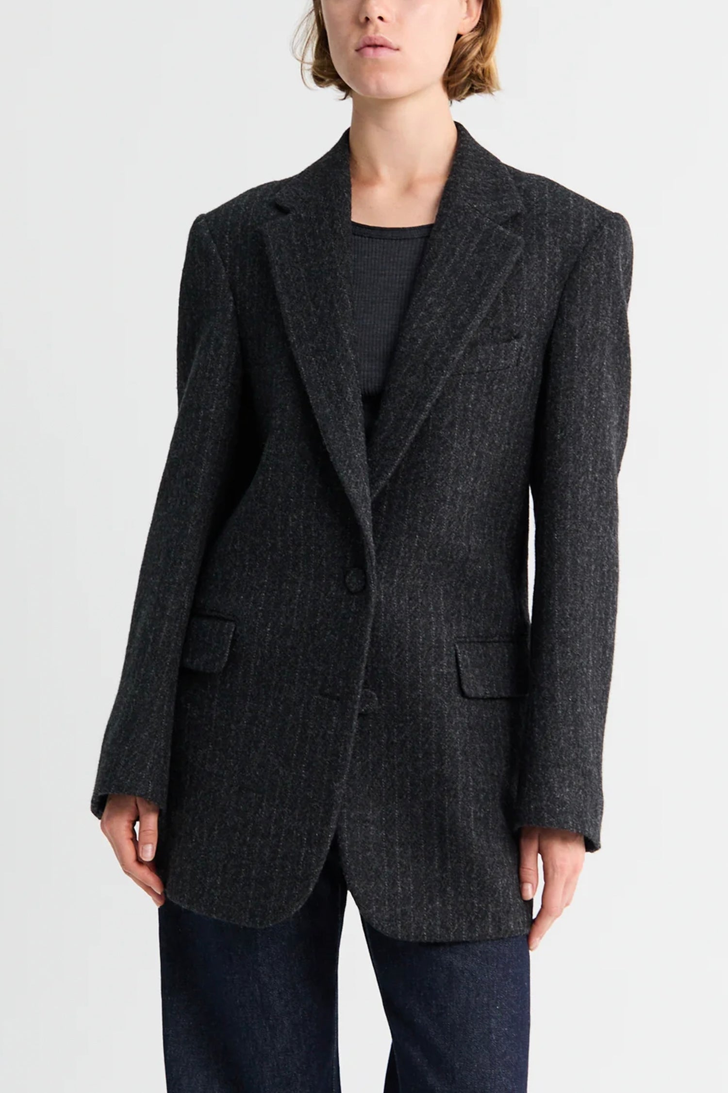 BASTI JACKET IN DARK GREY, FW26