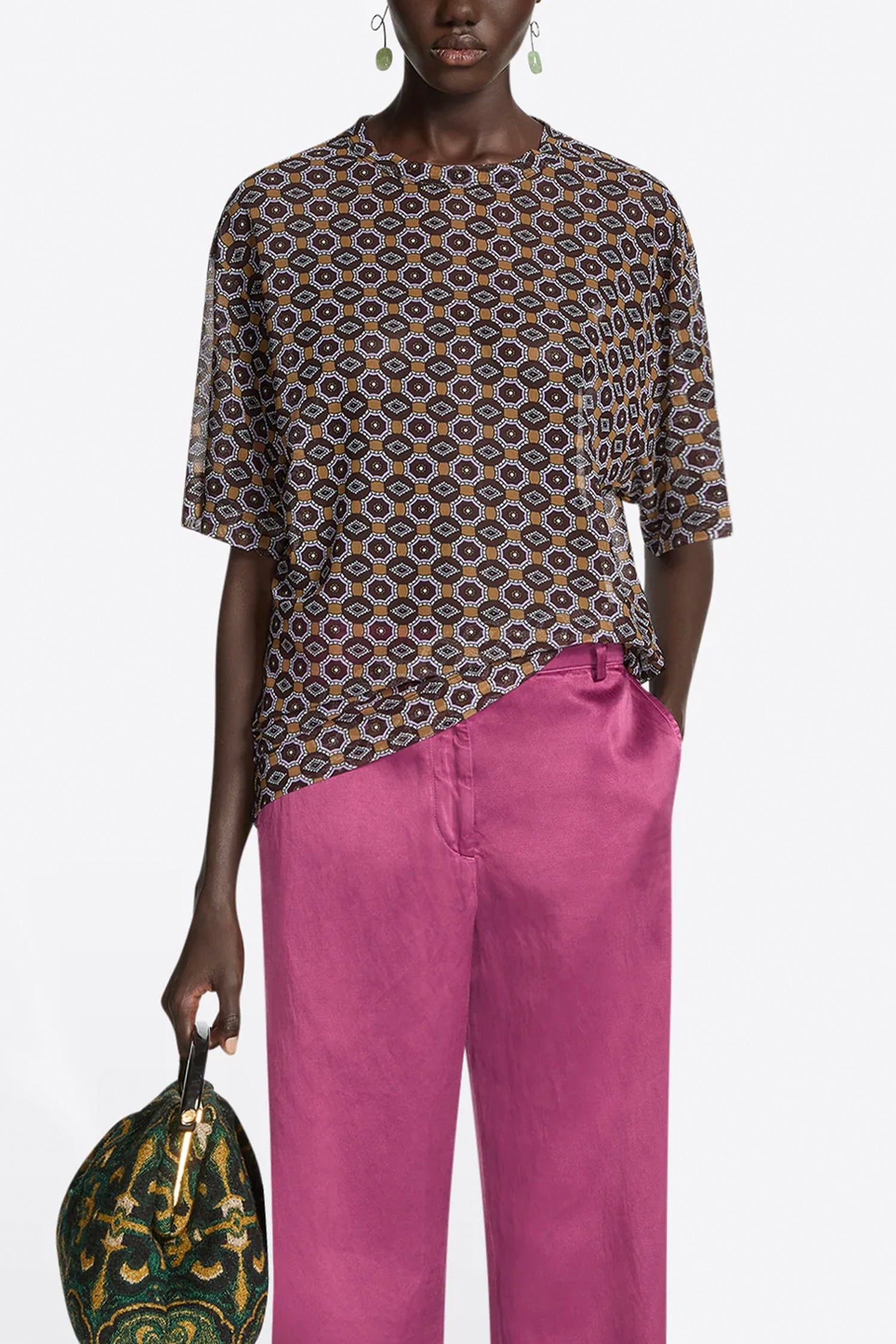 HOGE PR T SHIRT IN BROWN, FW26