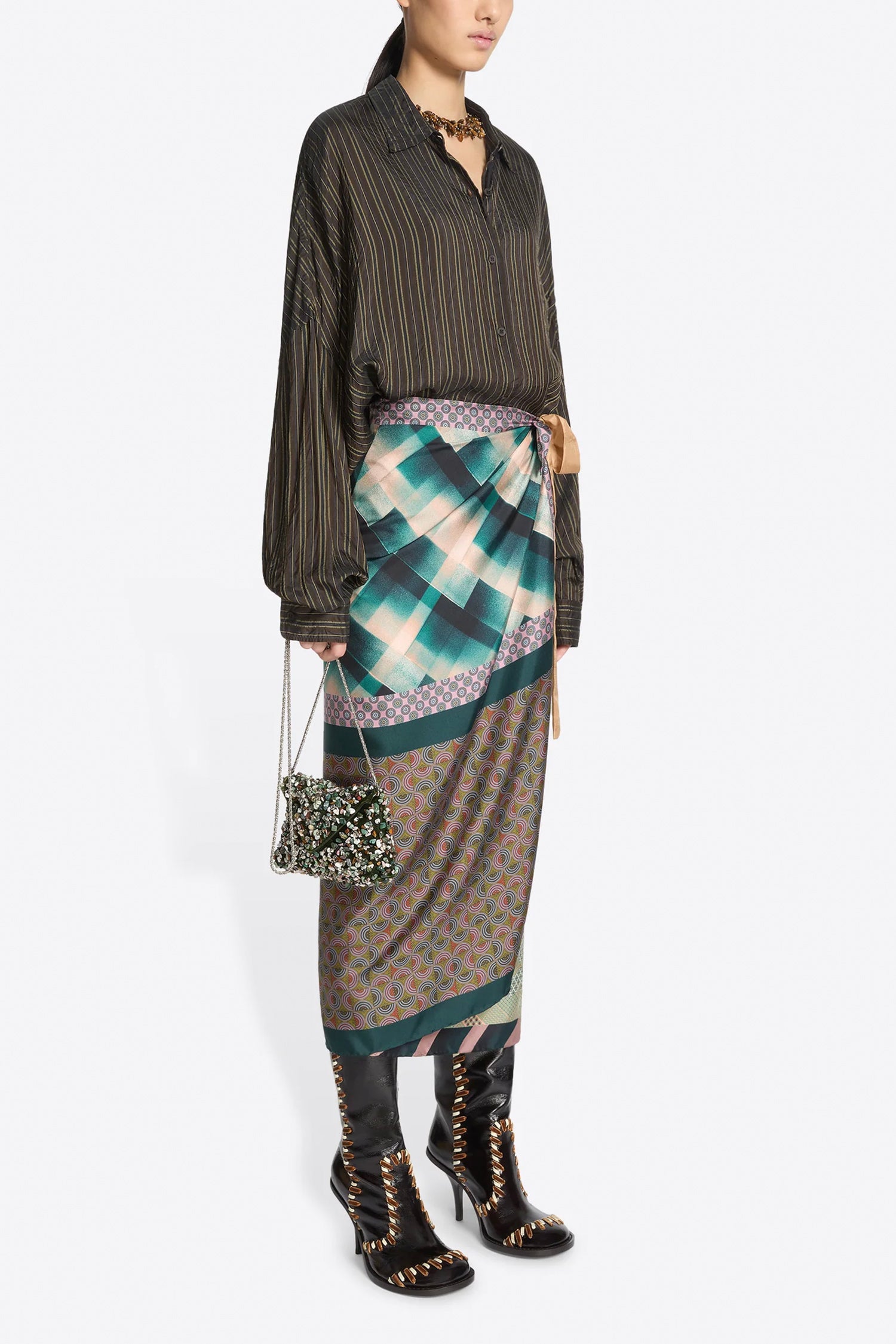 SCARFY LONG SKIRT DESSIN A, FW26