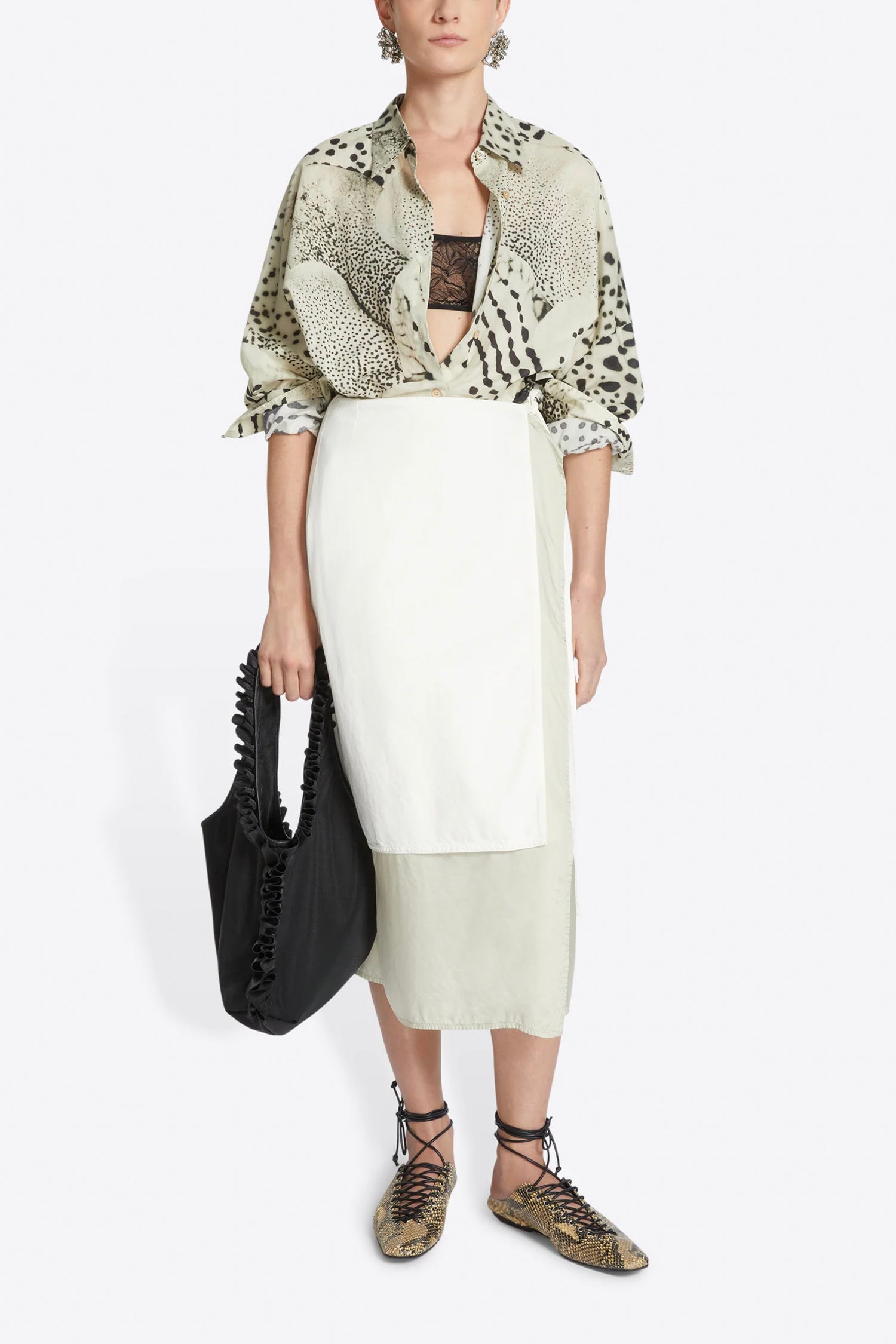 CASIA SHIRT IN BLACK ORCHID, SS25