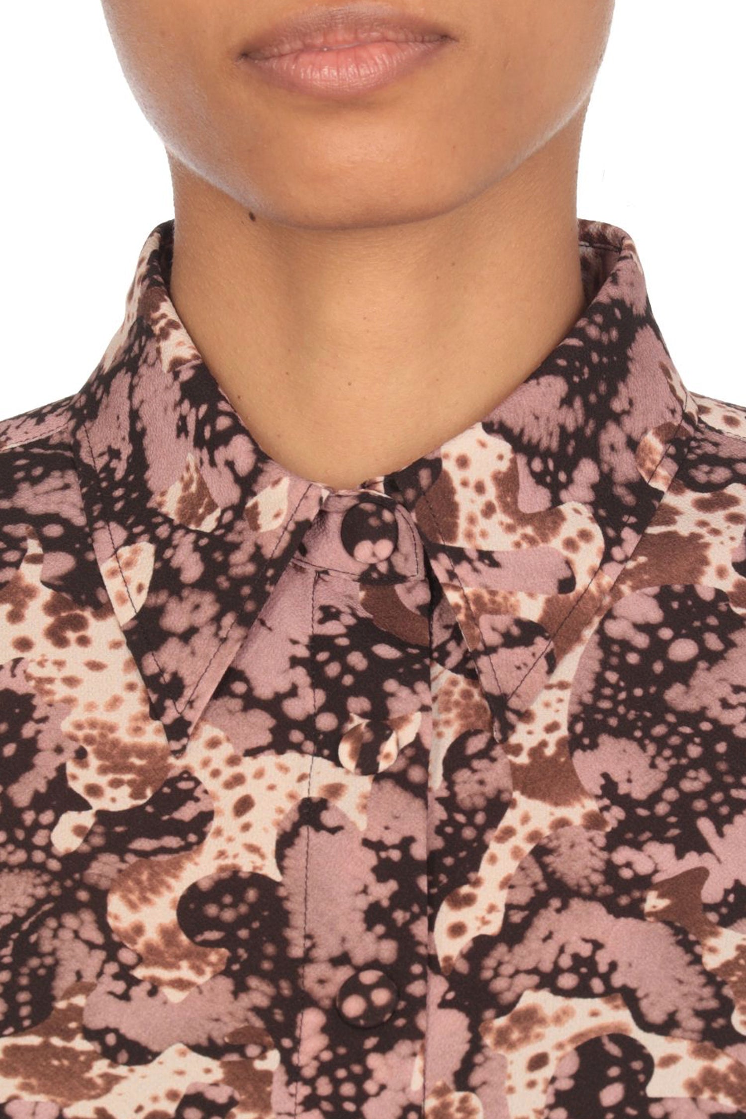 CELINA SHIRT IN DARK BROWN, SS25