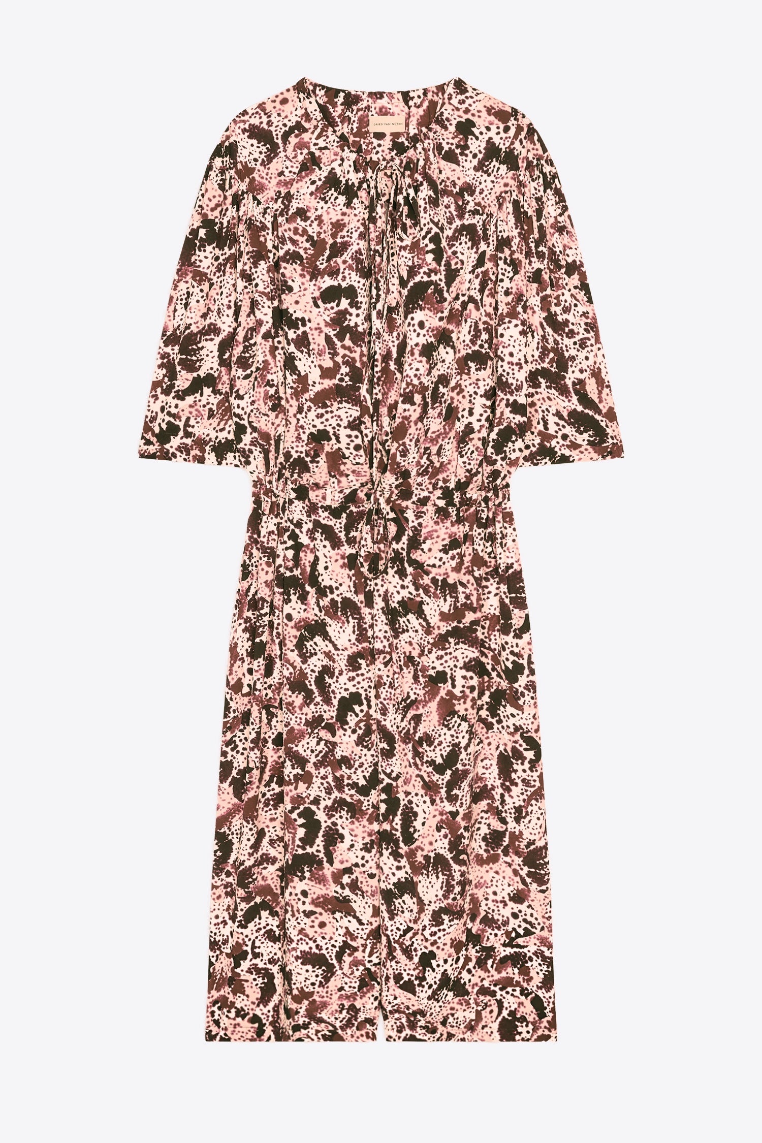 DAFFIE DRESS IN DARK BROWN, SS25