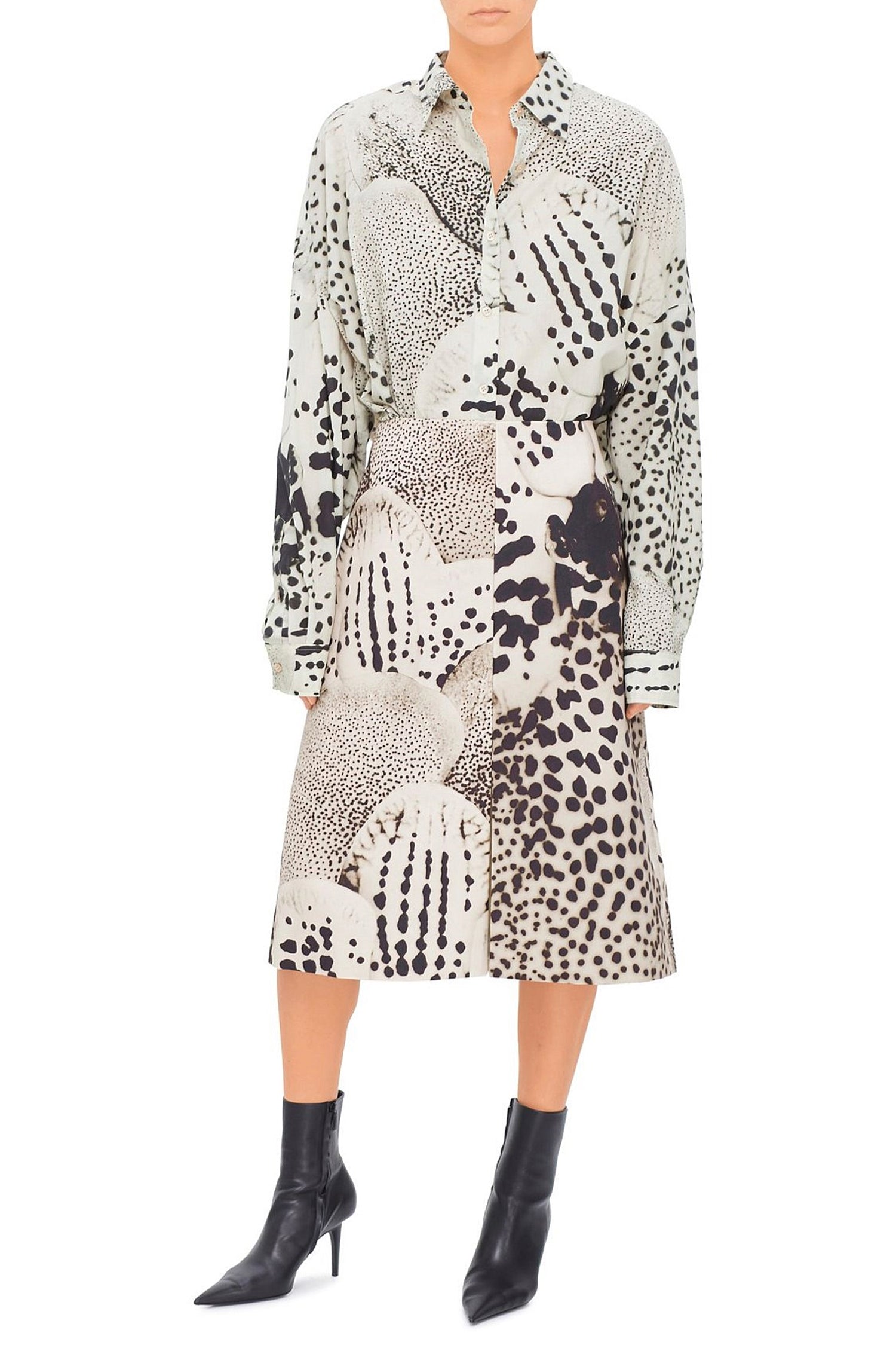 SHERA BIS SKIRT IN BLACK ORCHID, SS25