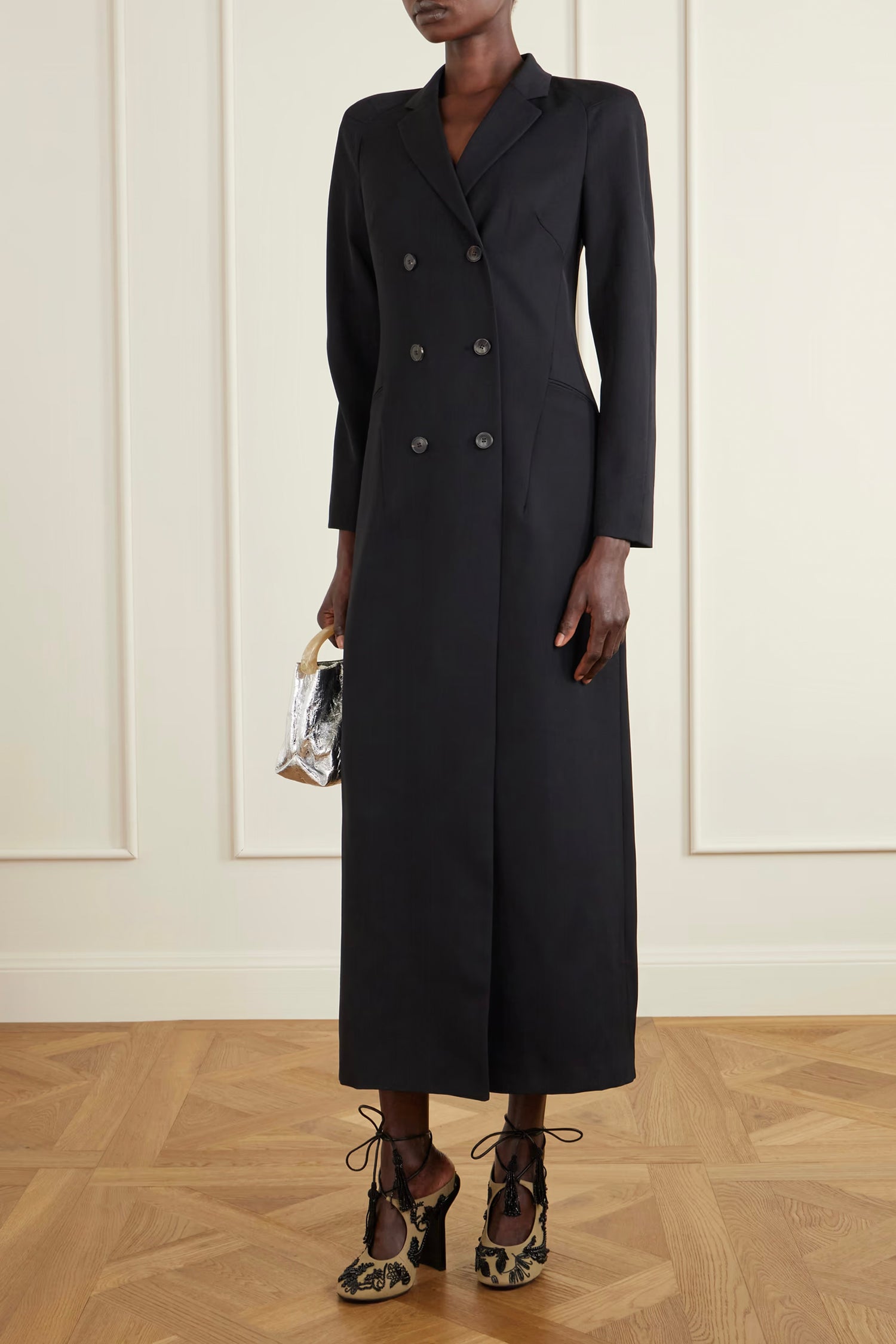 RONNA COAT IN BLACK, SS26