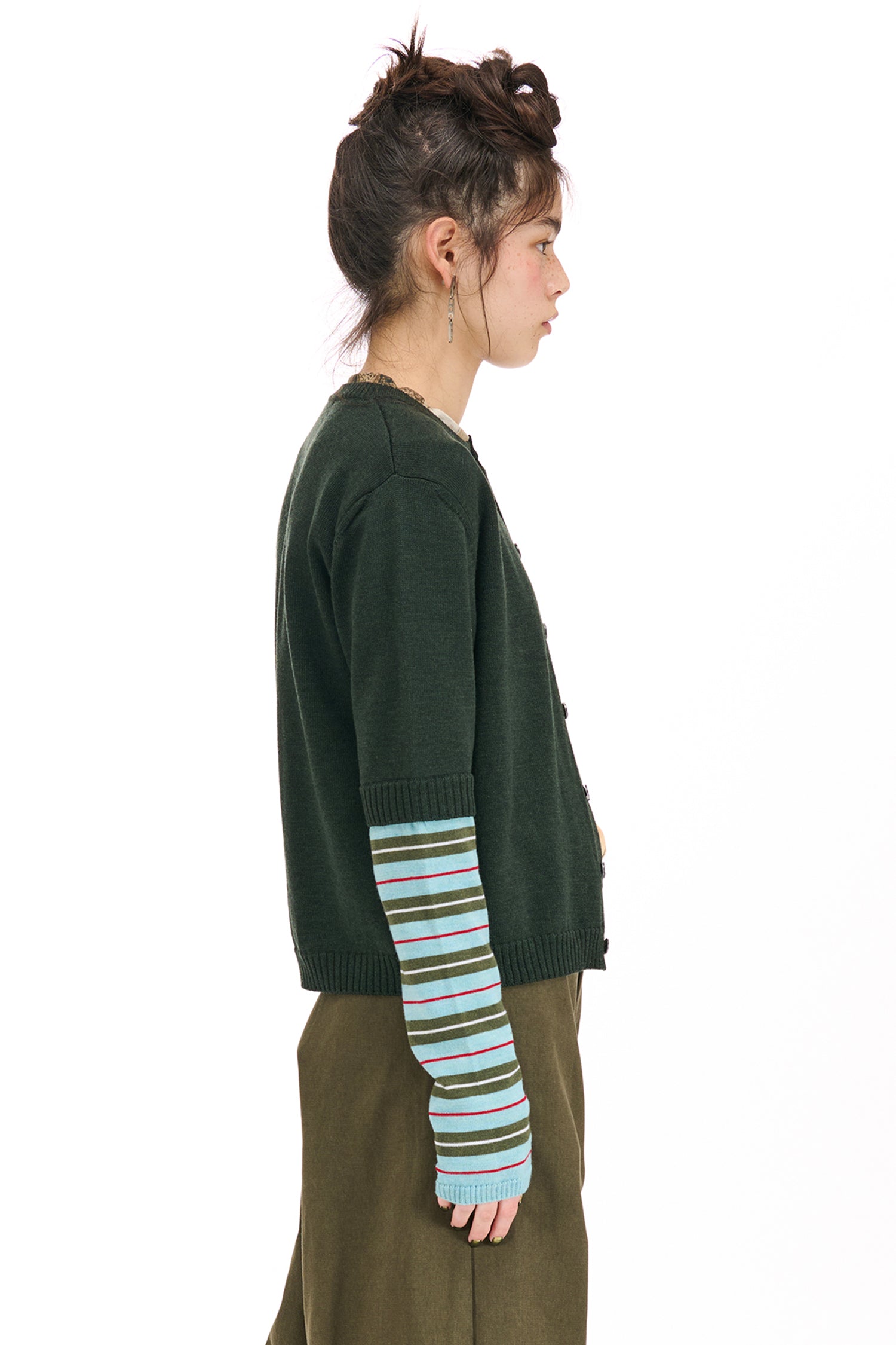 SOPHOMORE CARDIGAN IN MOSS, W25