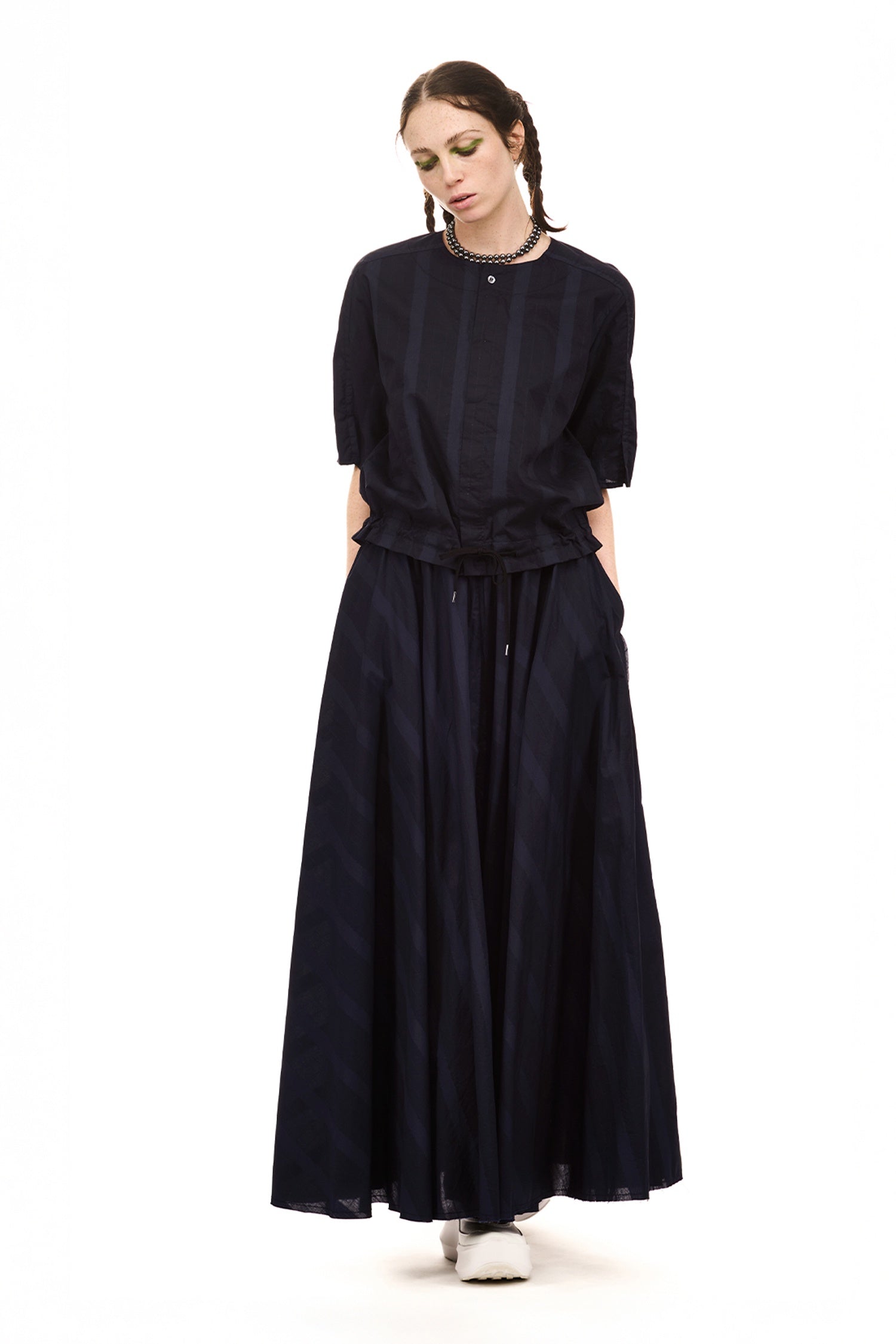 GRID BLOUSON IN MIDNIGHT, SS26