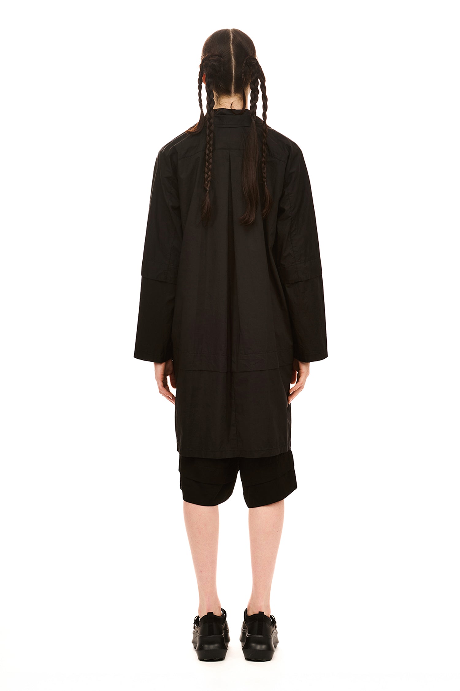 MANUSCRIPT COAT IN BLACK, SS26