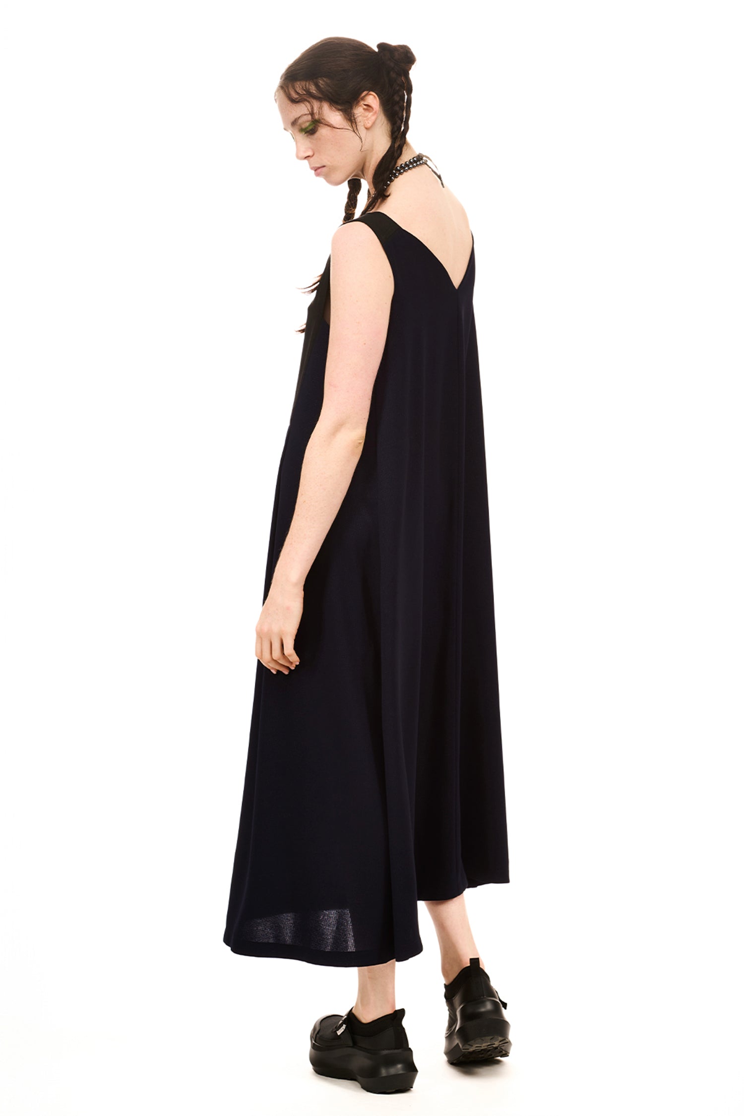 MYTH DRESS IN NAVY, SS26