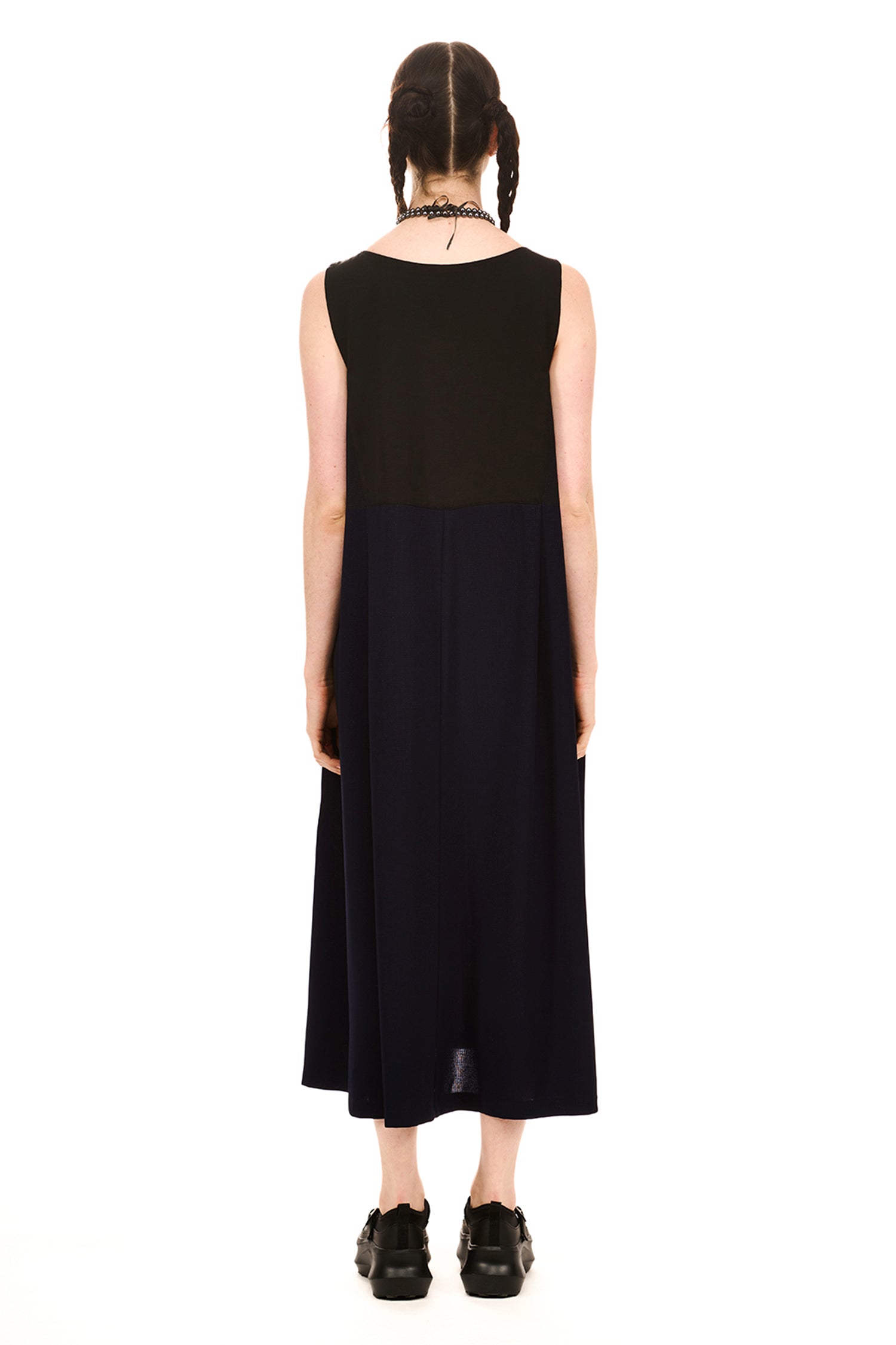 MYTH DRESS IN NAVY, SS26