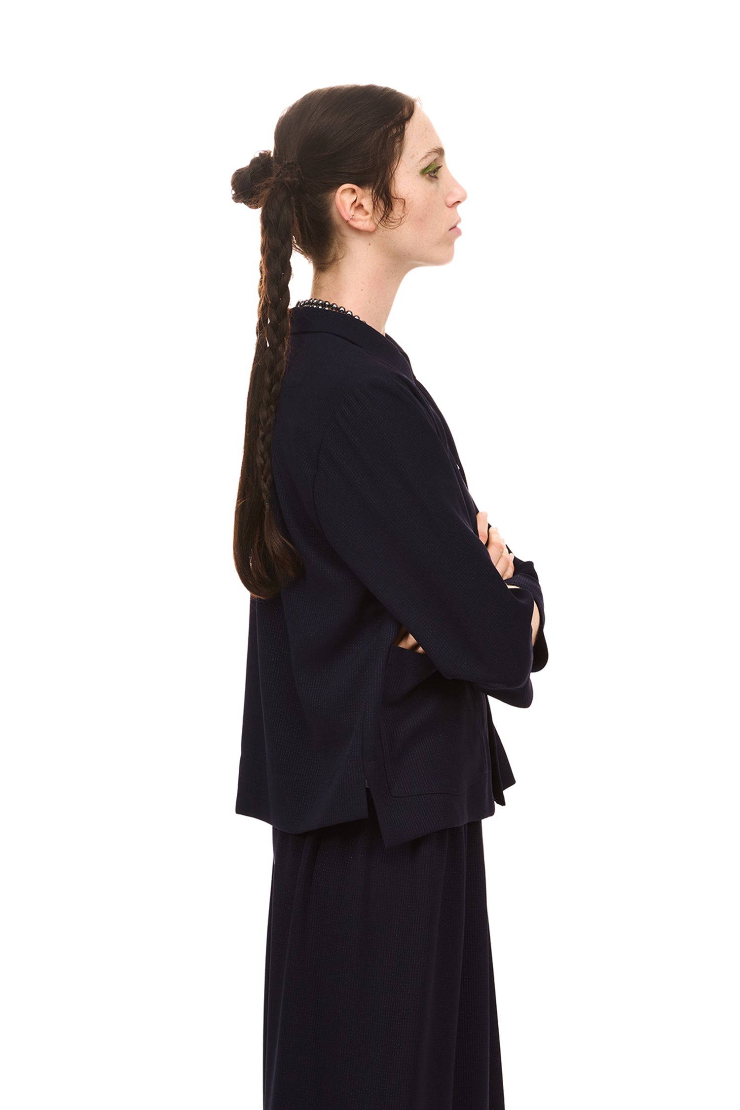 VERSE SHIRT JACKET IN NAVY, SS26