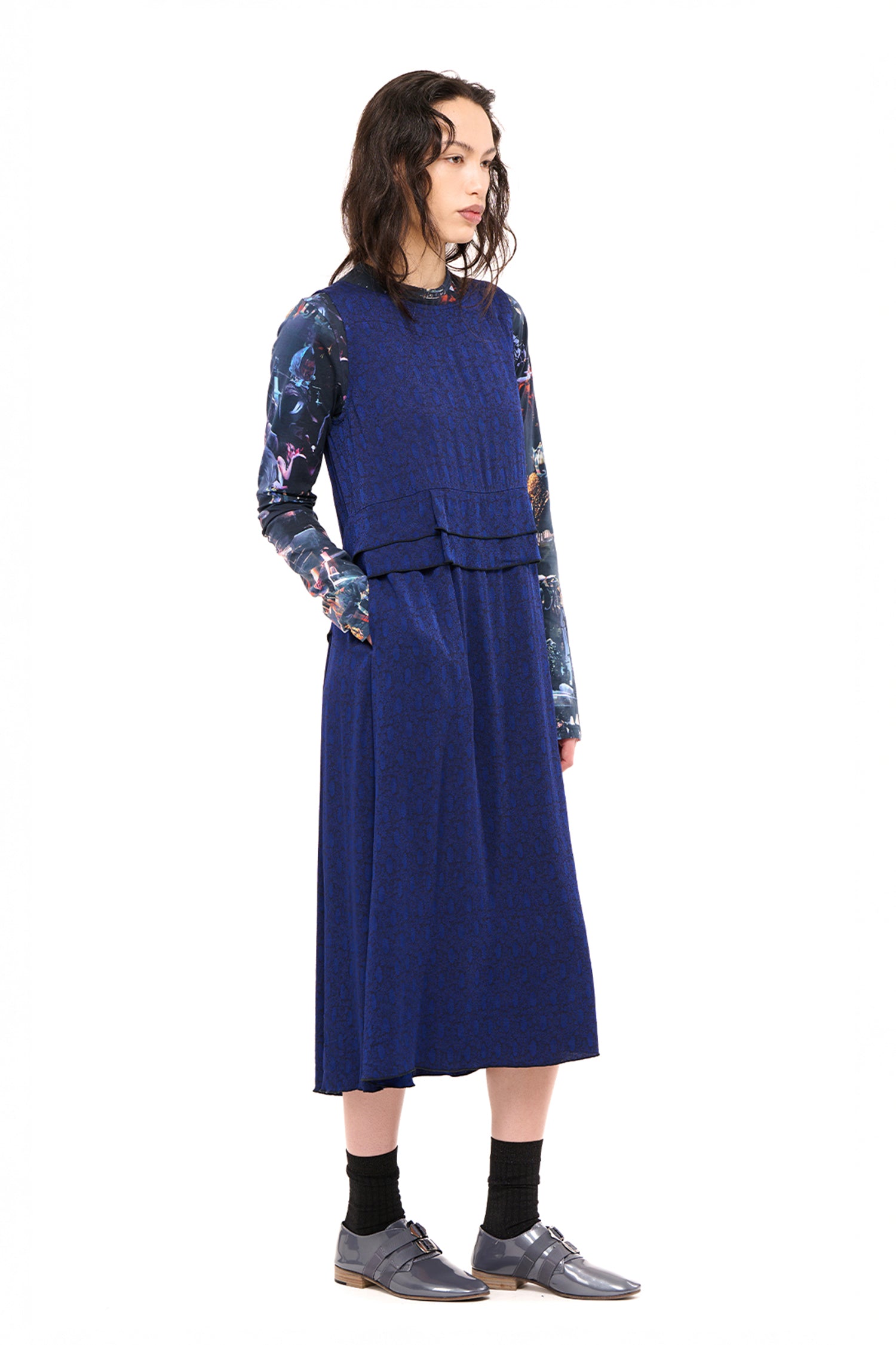 PARTY DRESS IN LAPIS, AW26