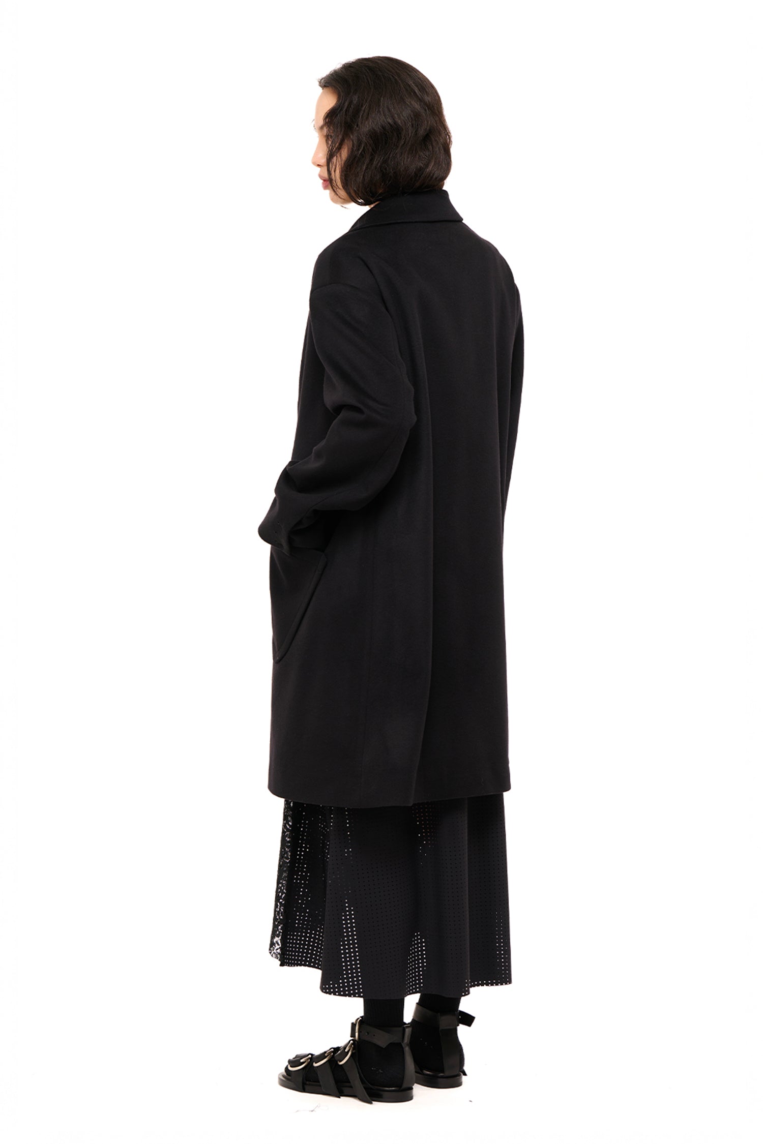AFTER-PARTY COAT IN BLACK, AW26