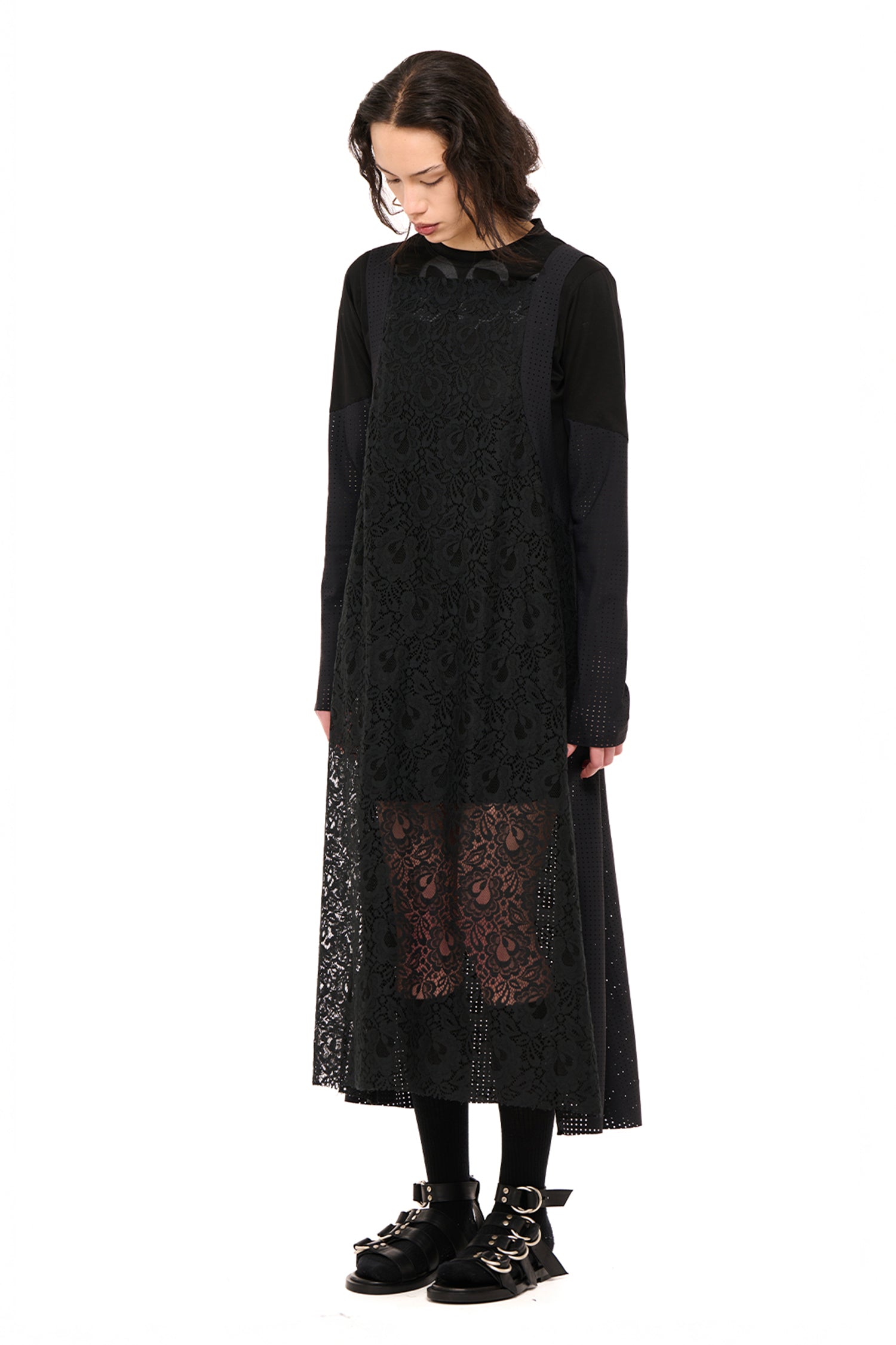 LATE NIGHT OVER DRESS IN BLACK, AW26