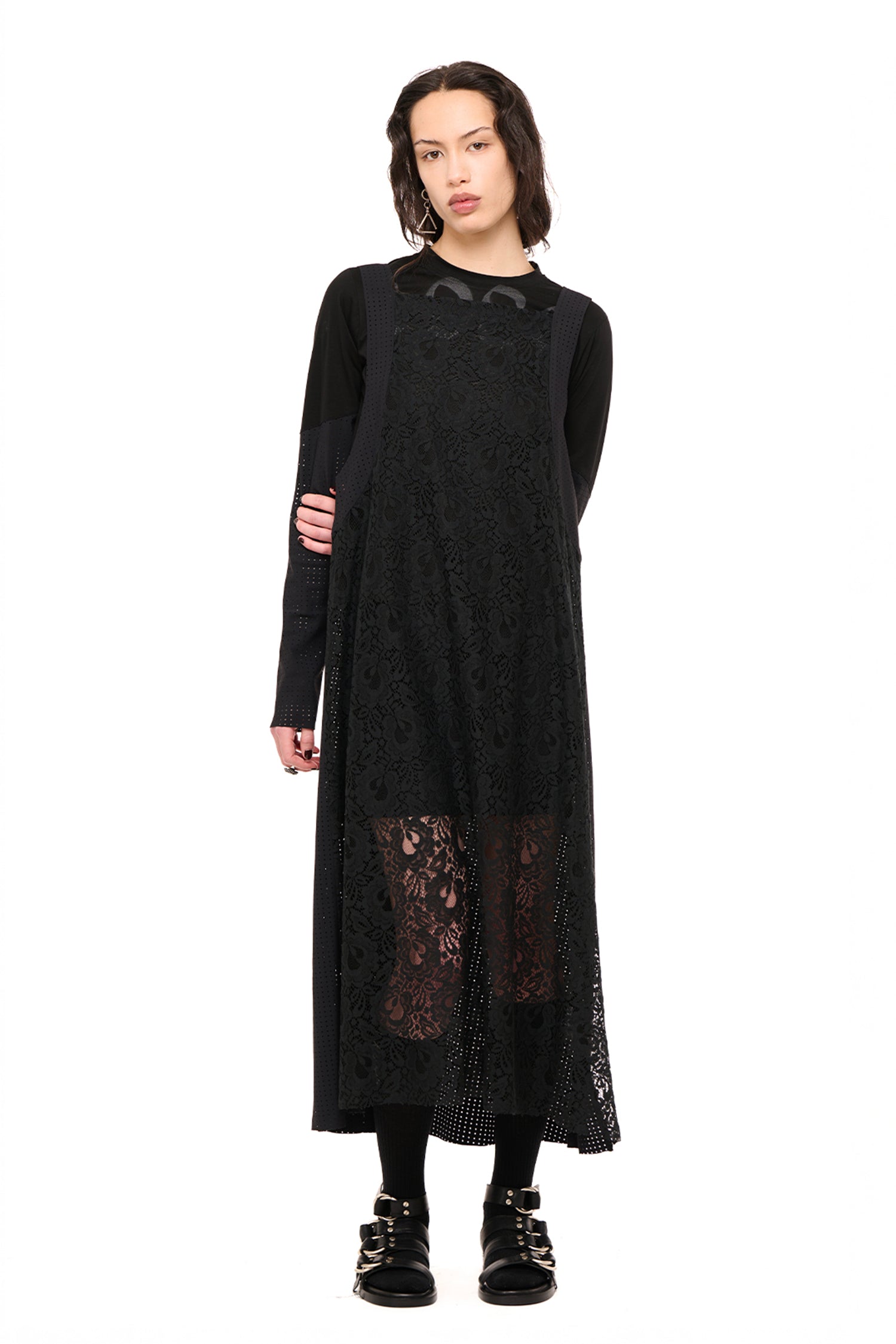 LATE NIGHT OVER DRESS IN BLACK, AW26