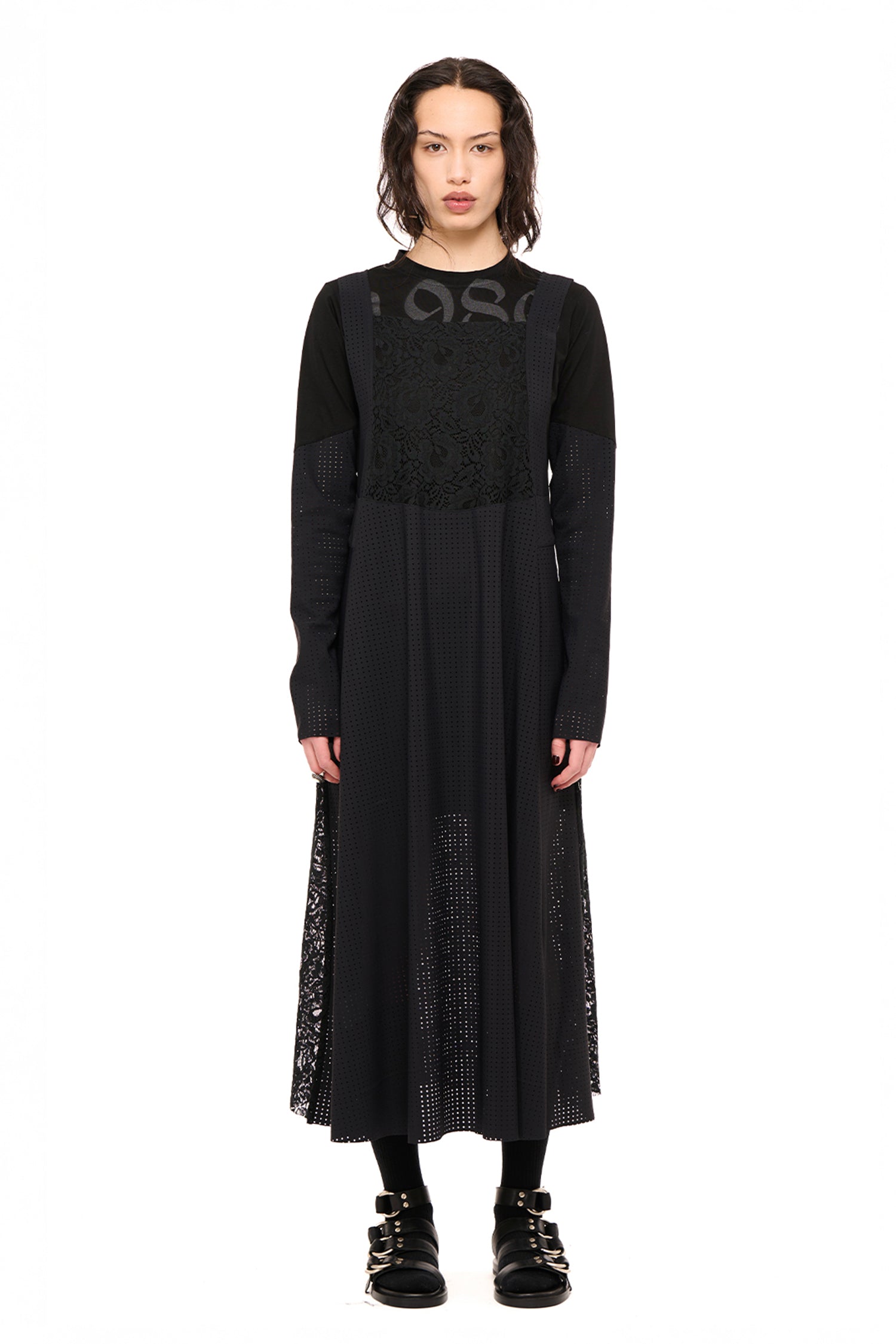 LATE NIGHT OVER DRESS IN BLACK, AW26