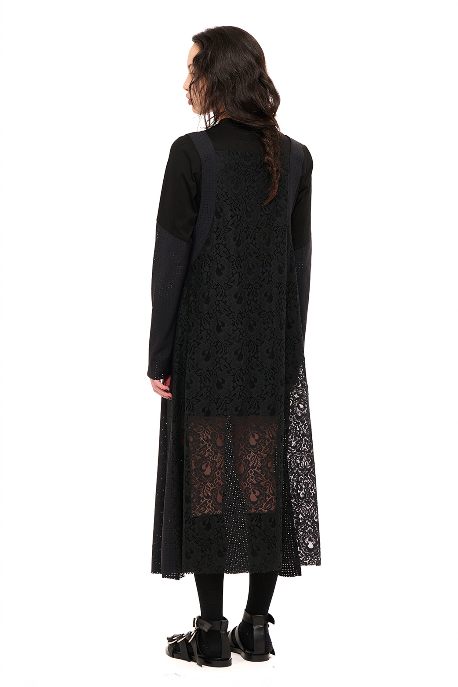LATE NIGHT OVER DRESS IN BLACK, AW26