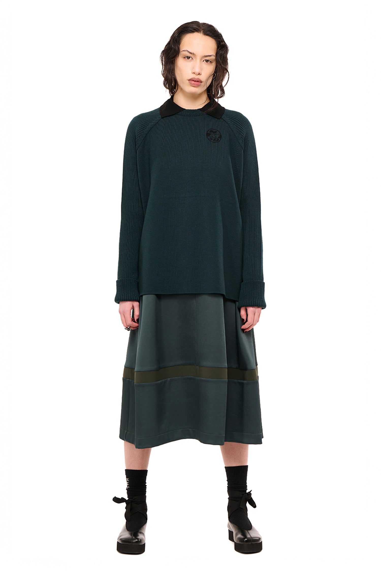 NIGHT WATCH JUMPER IN EVERGREEN,AW26