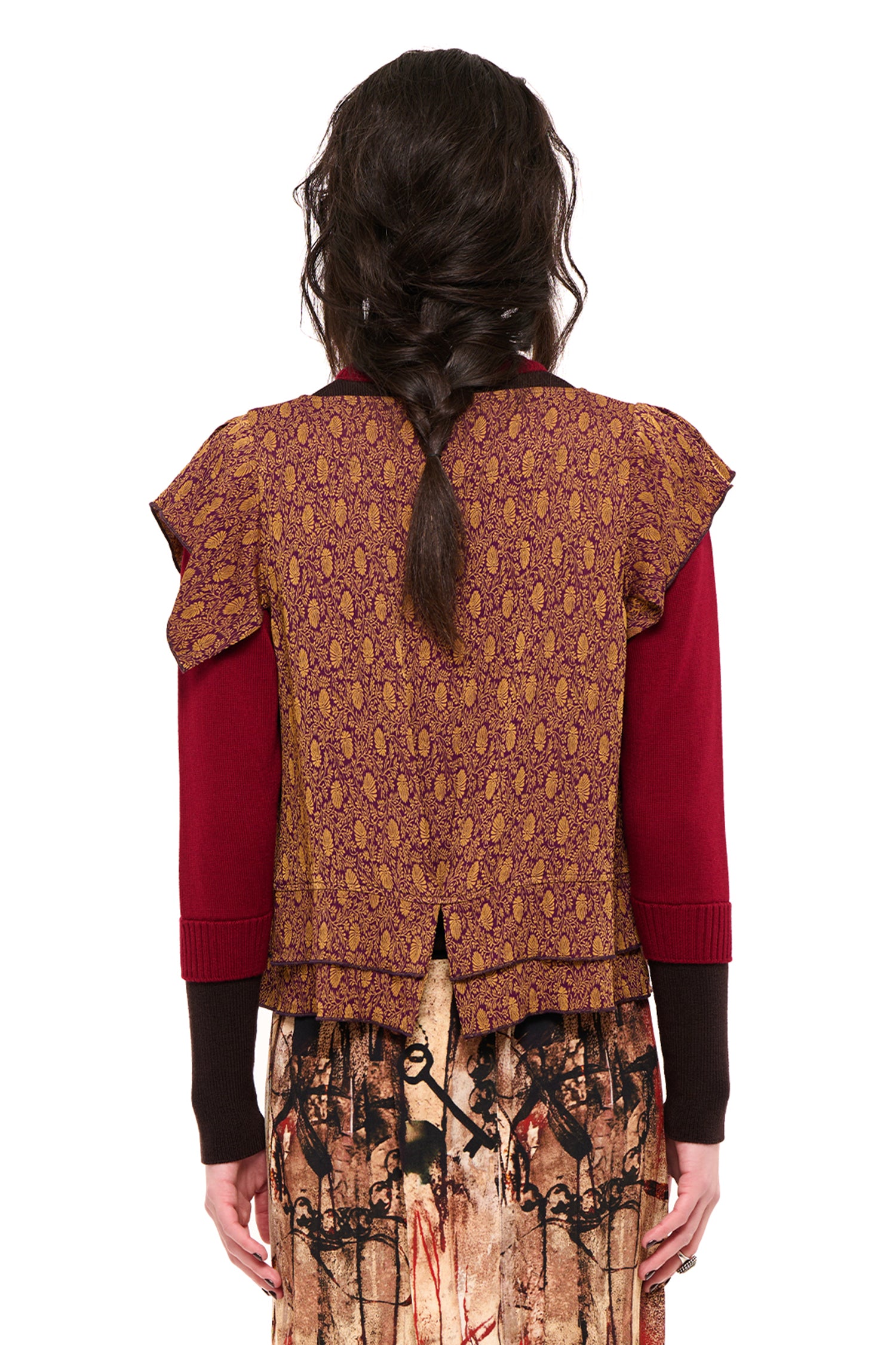 PARTY TOP IN GARNET, AW26