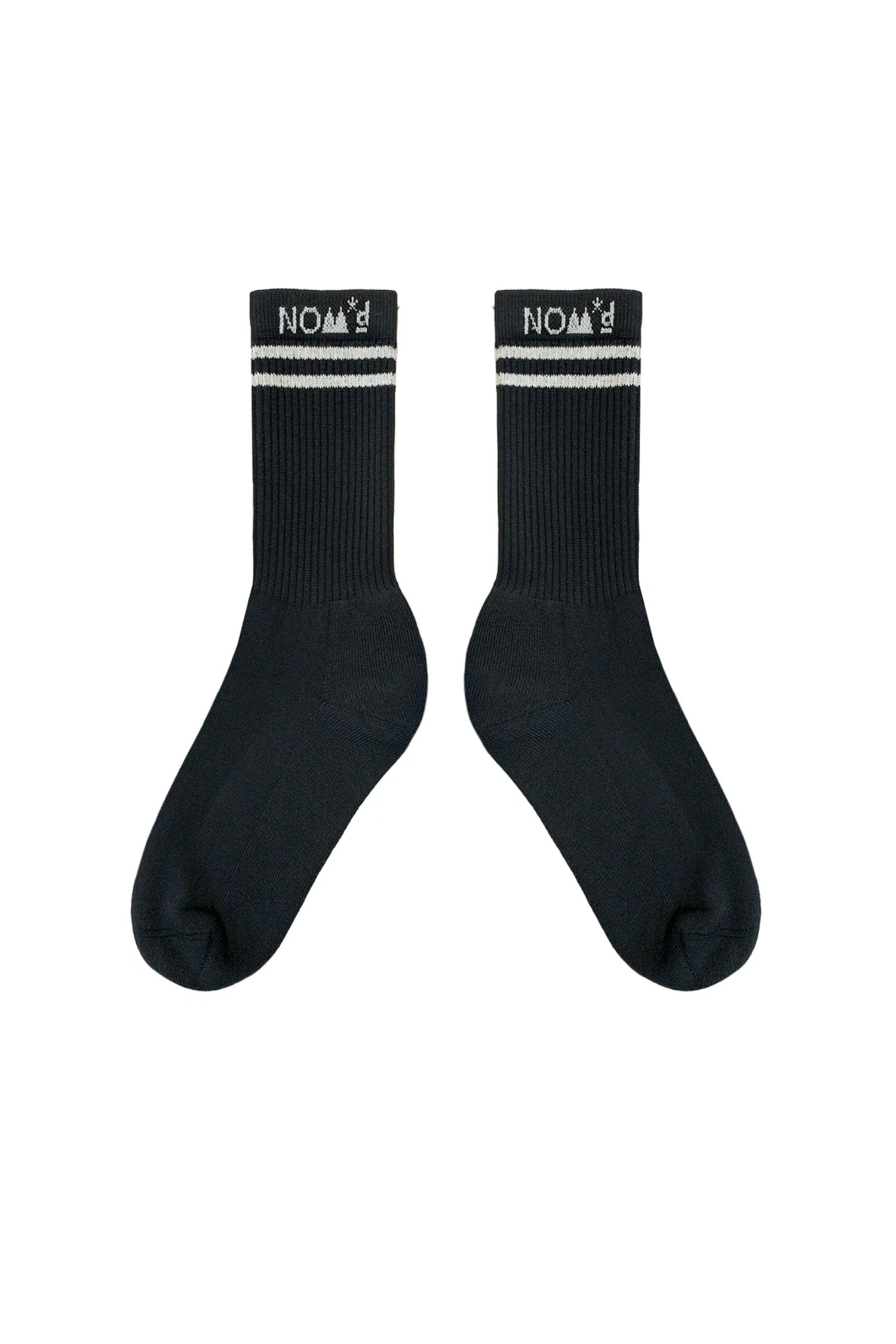 STRIPE SOCKS IN BLACK/WHITE