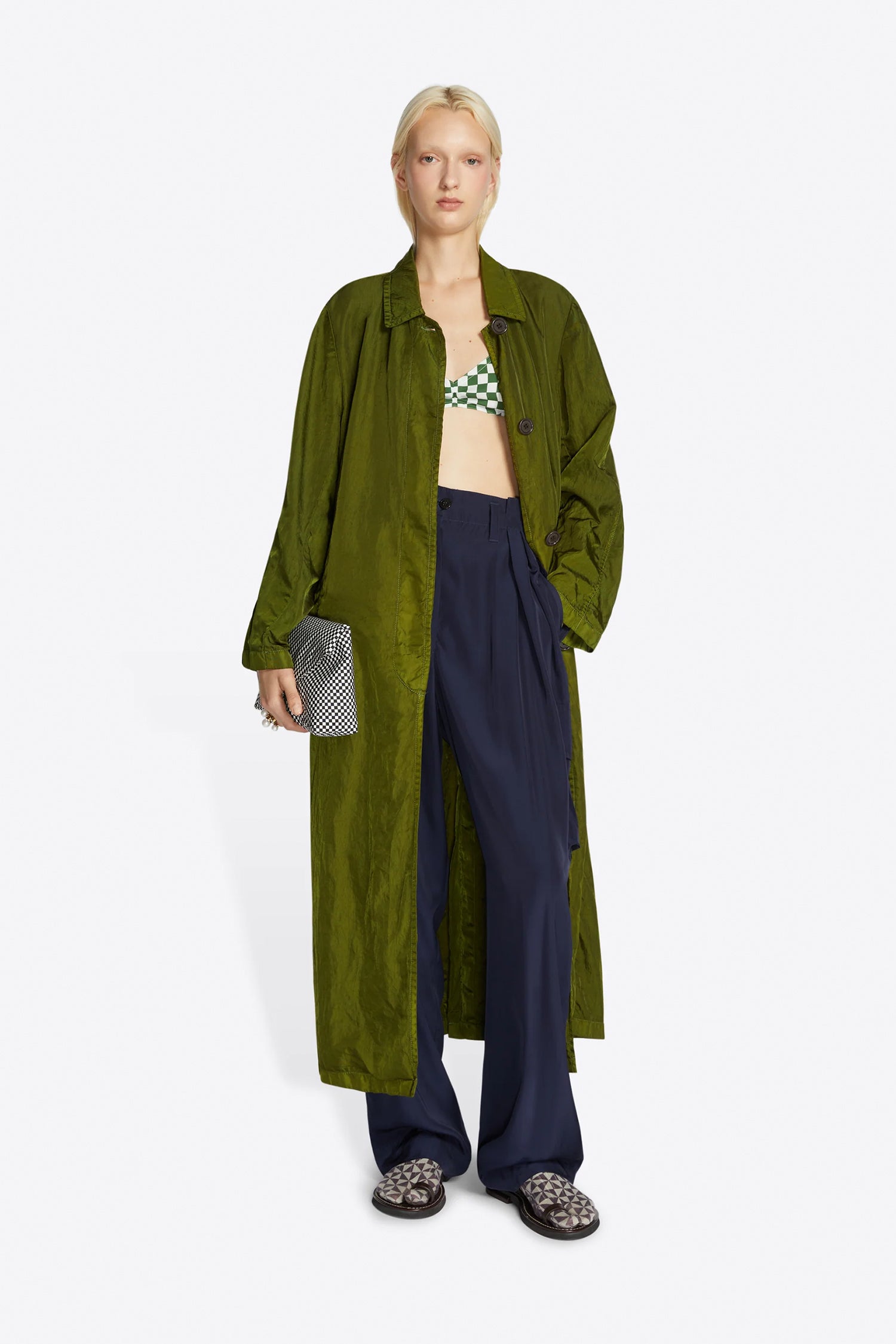 RALTO GD COAT IN GREEN, SS24