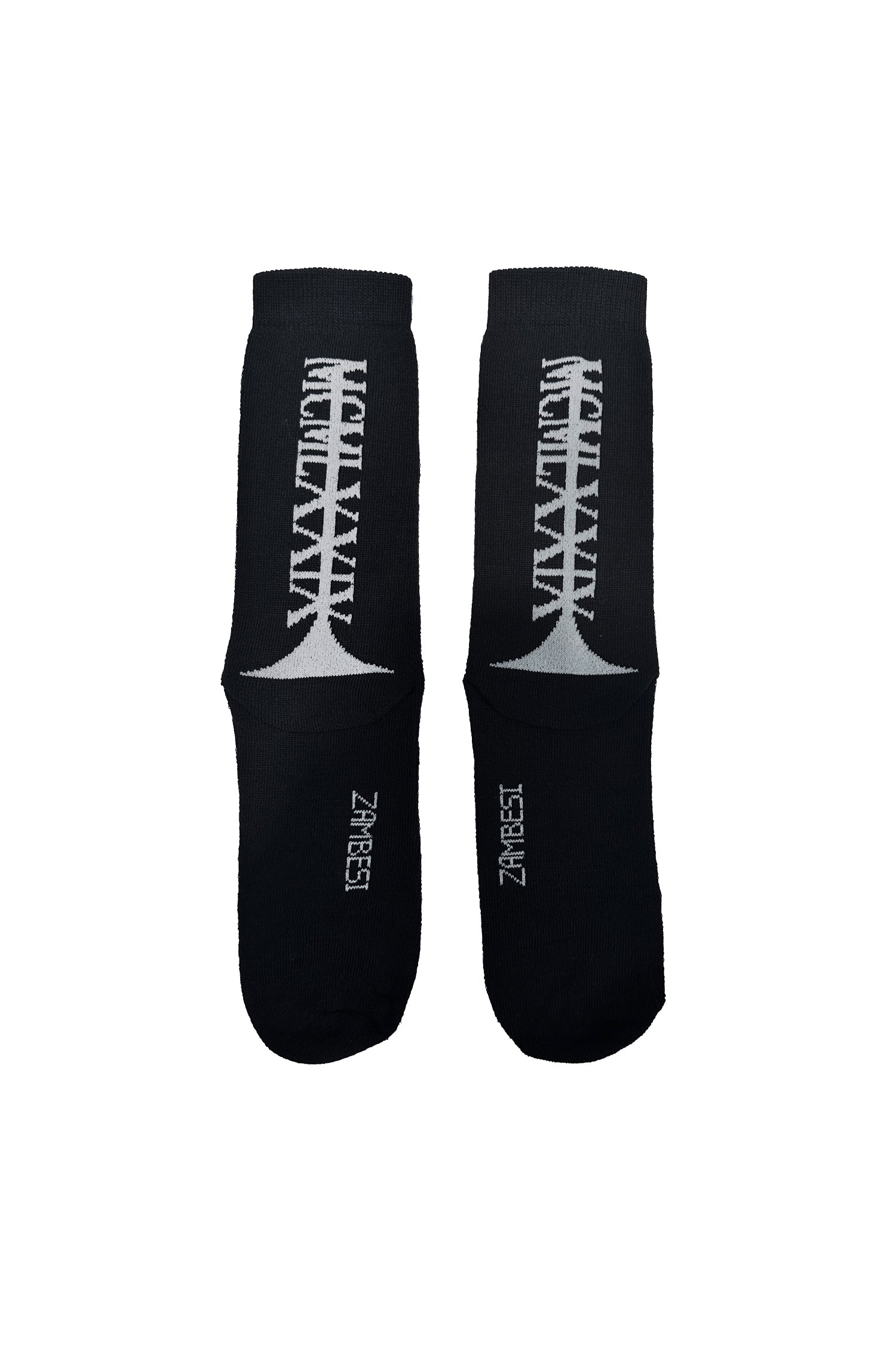 COTTON ACHILLES IN BLACK/BONE