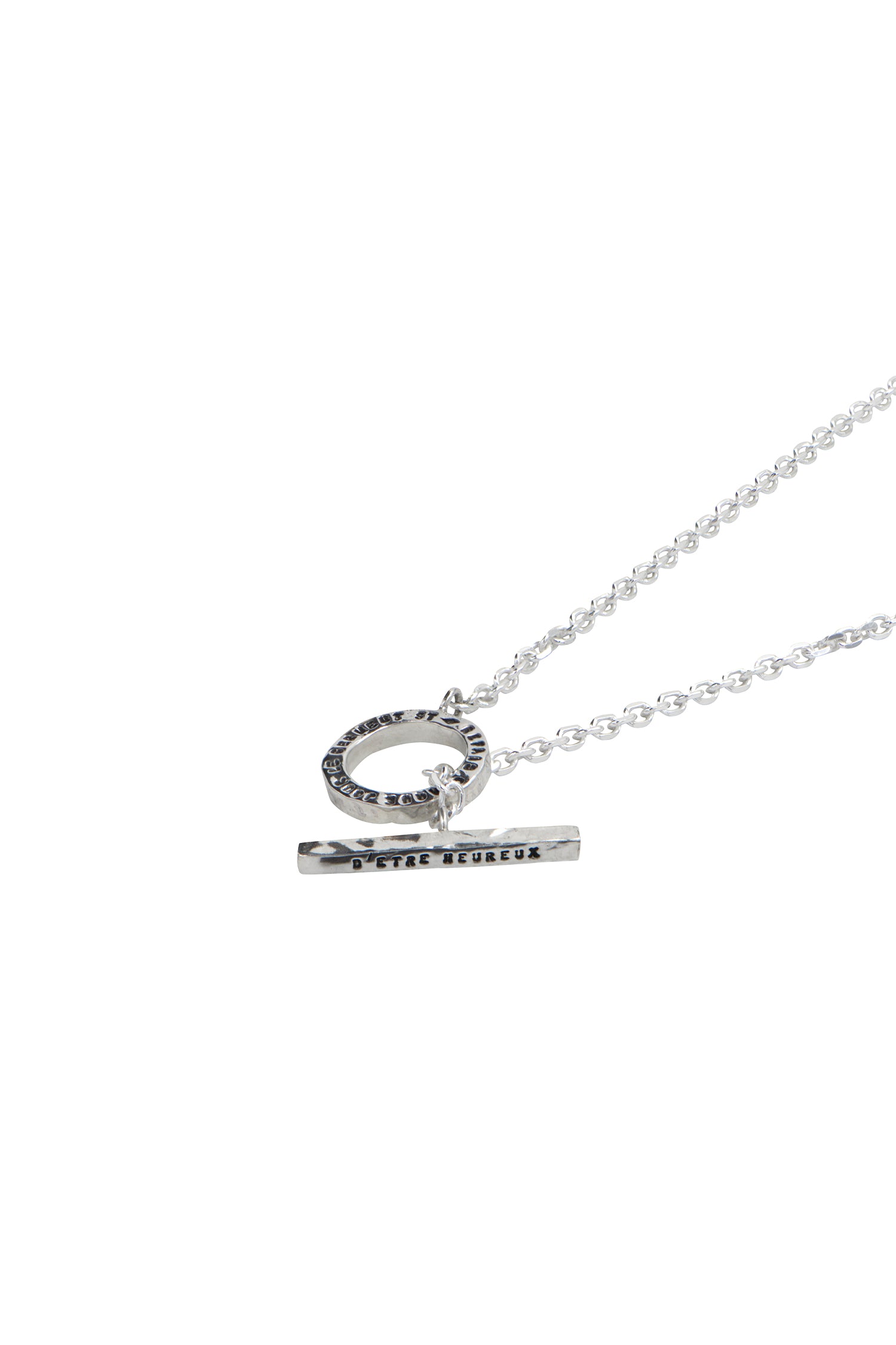 COLLIER LARGE À BASCULE ARGENT