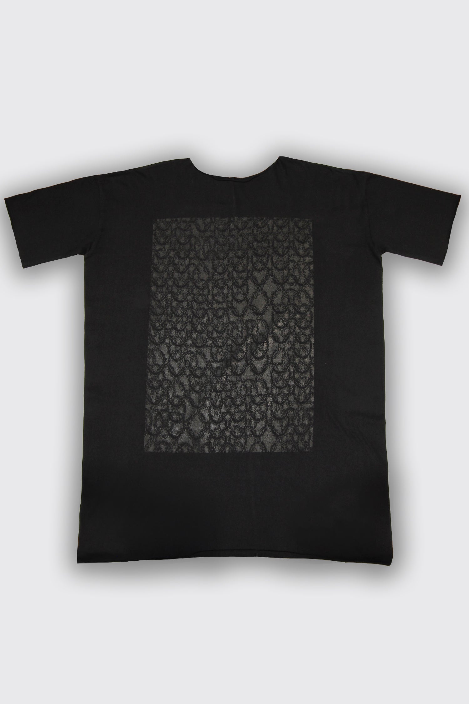 CHAINMAIL LONG TEE IN BLACK/BLACK, SS26