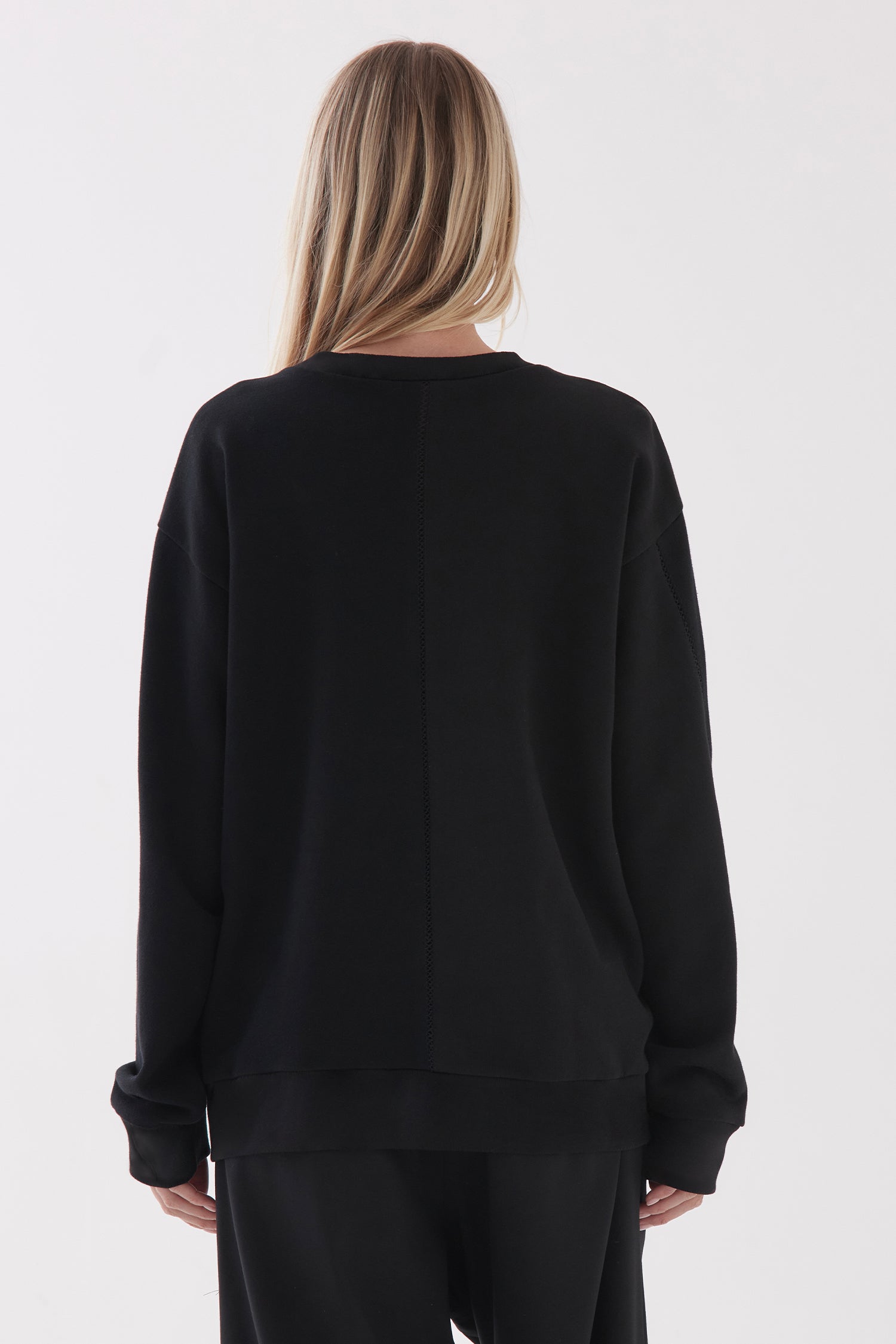 PANEL SWEAT IN BLACKOUT (UNISEX), W25