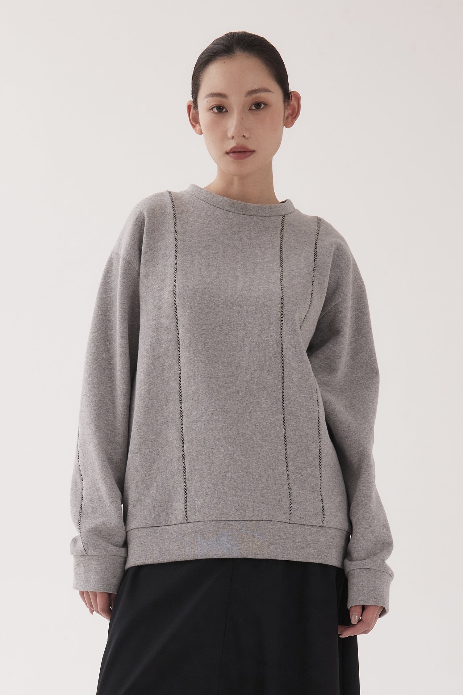 PANEL SWEAT IN CEMENT (UNISEX), W25