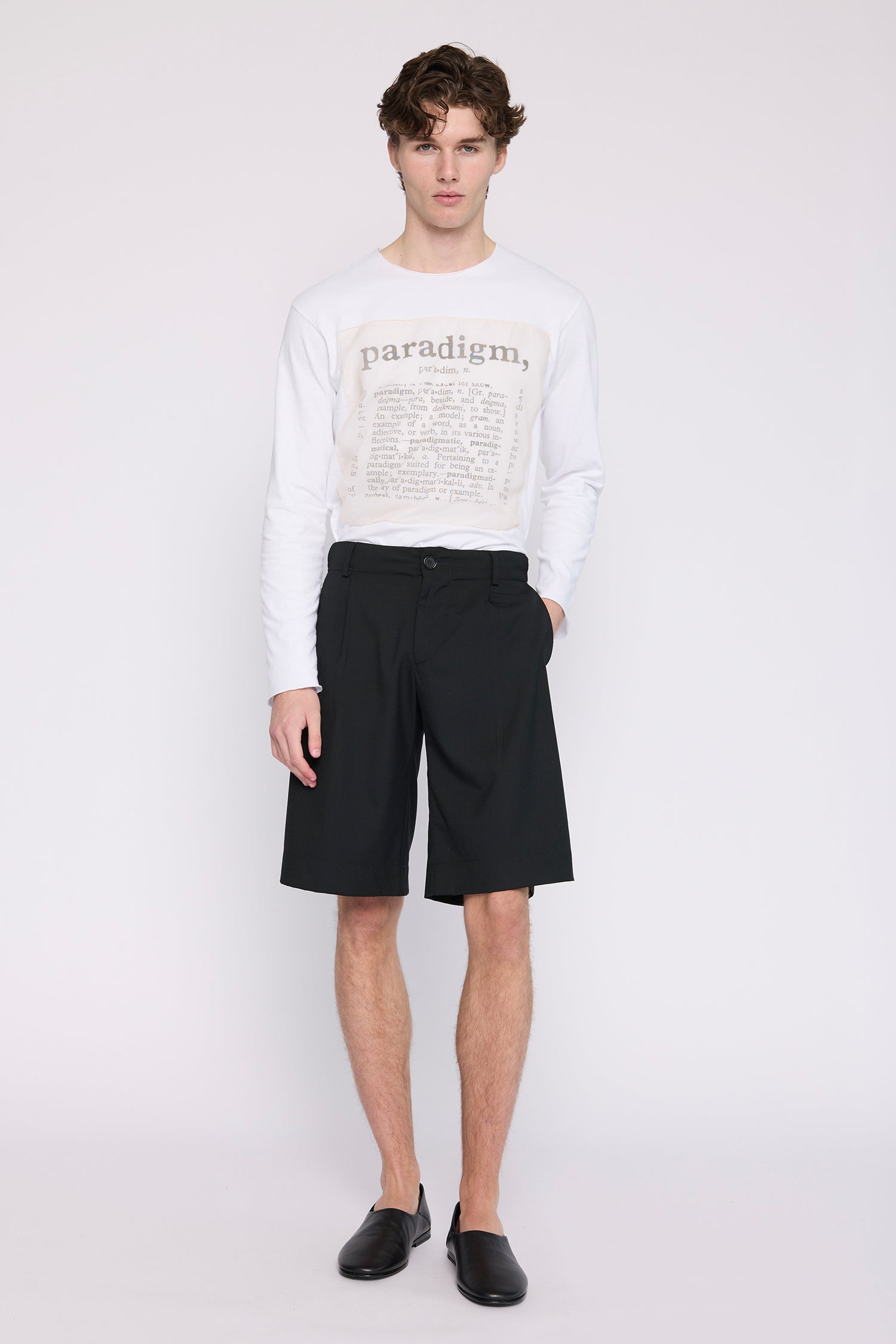 PARADIGM TEE LS IN WHITE