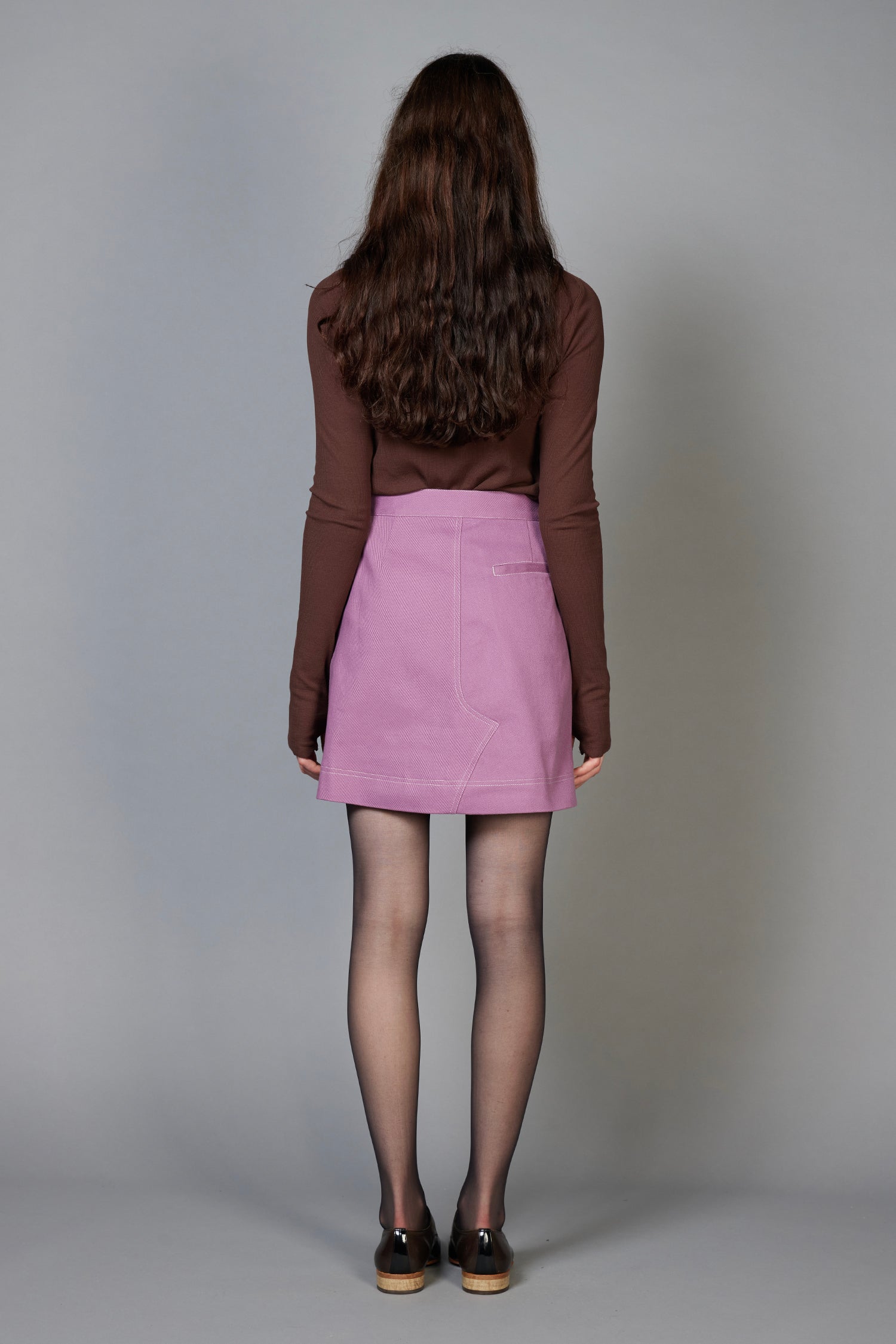 ANGLE SKIRT IN MULLBERRI, AW26