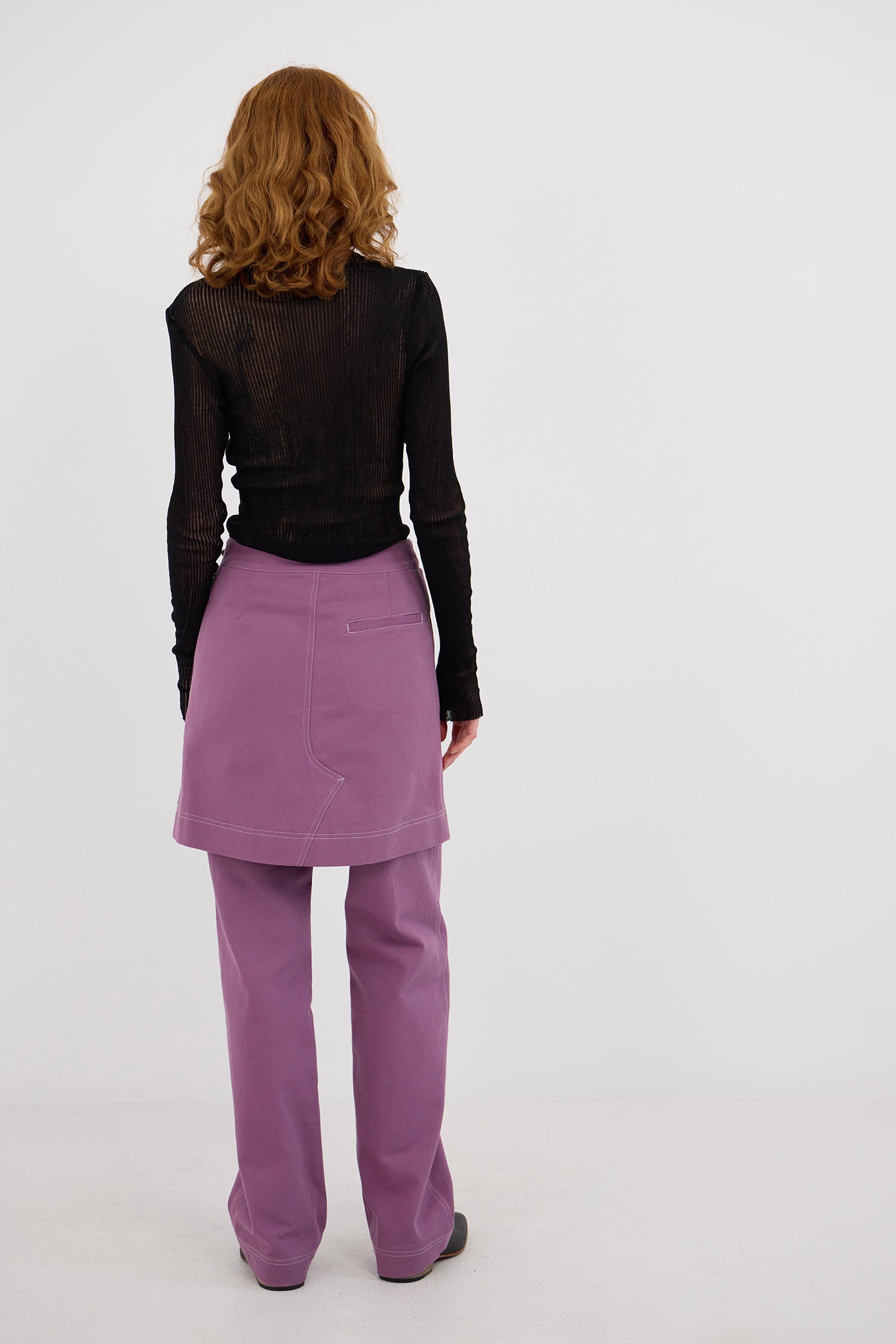 ANGLE SKIRT IN MULLBERRI, AW26