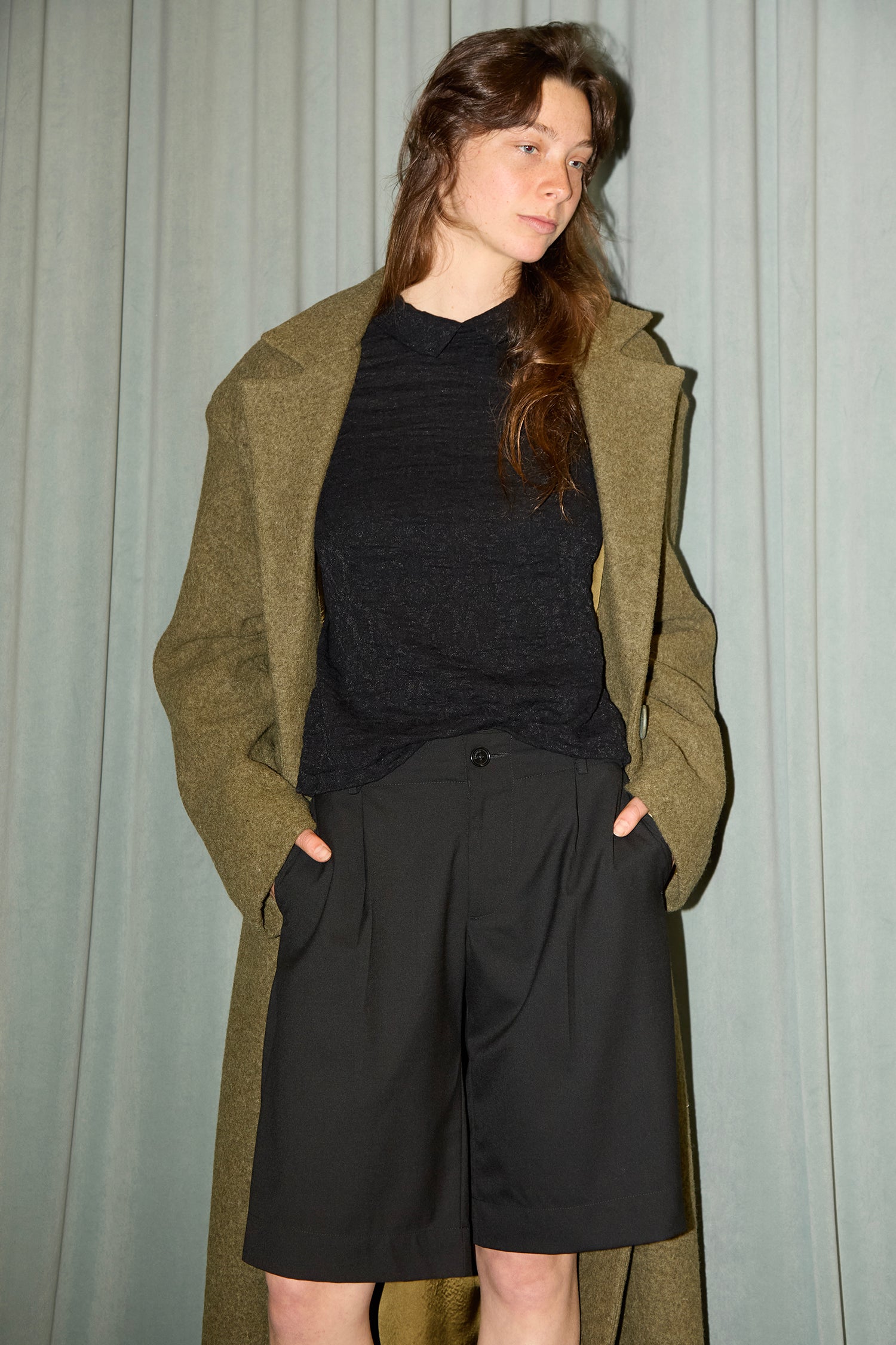 COLLEGE SHORT IN SUITBLACK, AW26