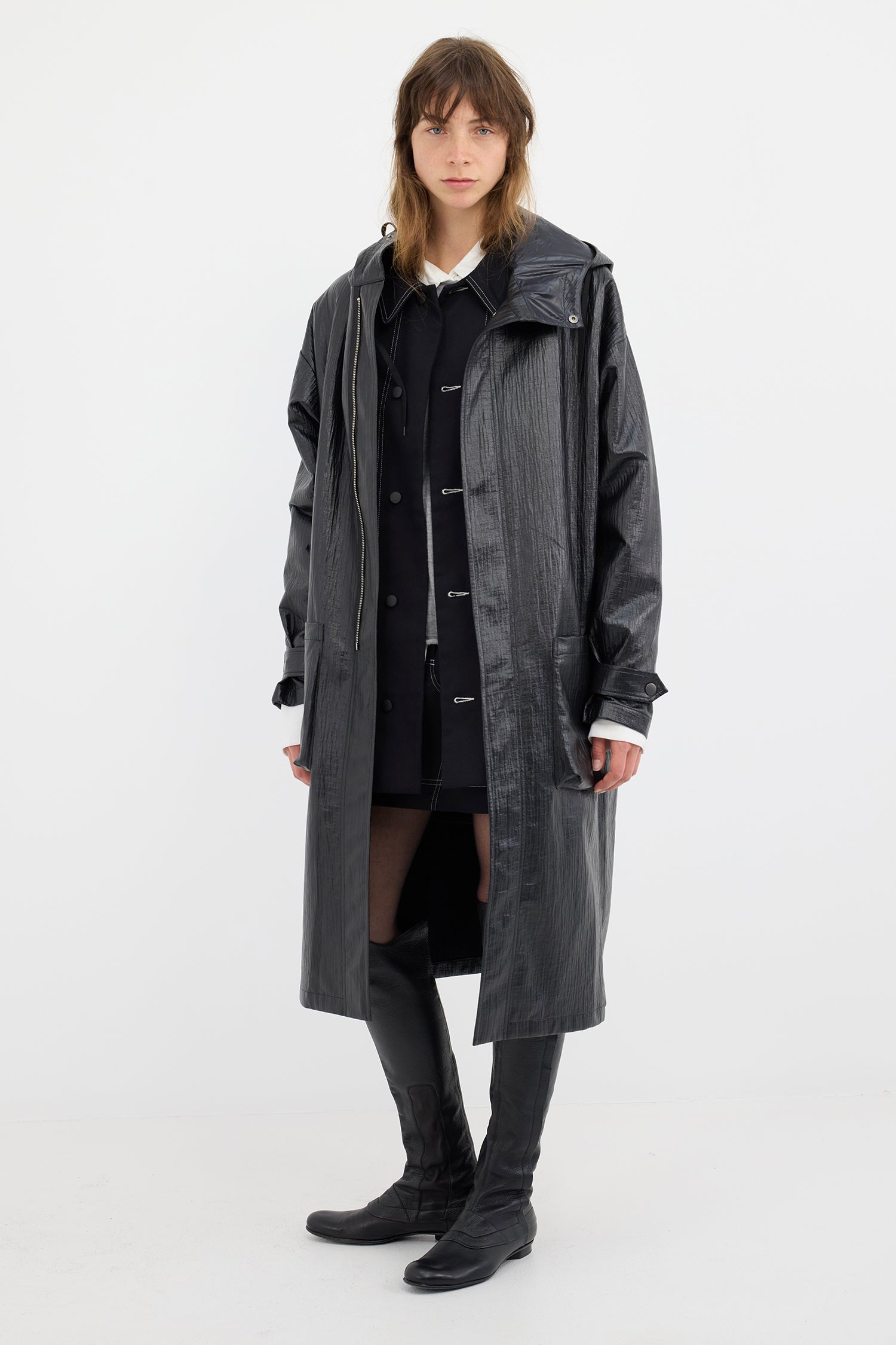 PARKA IN BITUMEN (UNISEX), AW26